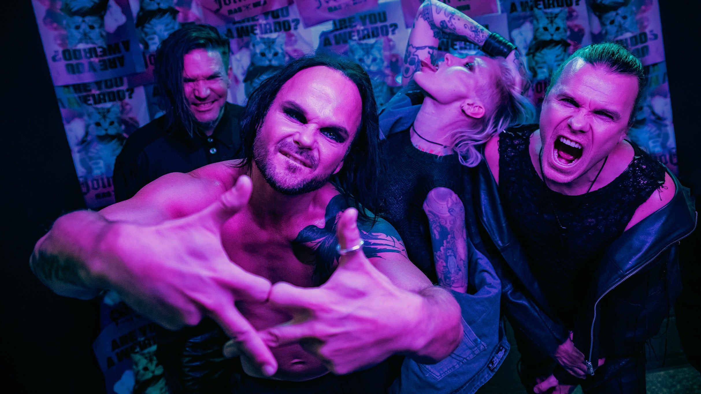 The Rasmus performing live on stage during their 2026 North American tour