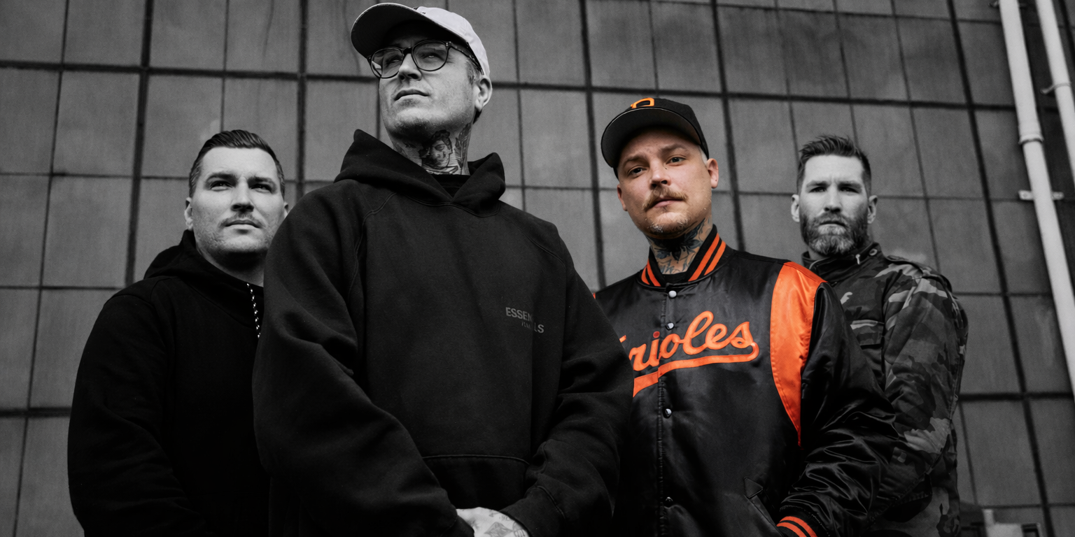 The Amity Affliction band photo including Ahren Stringer