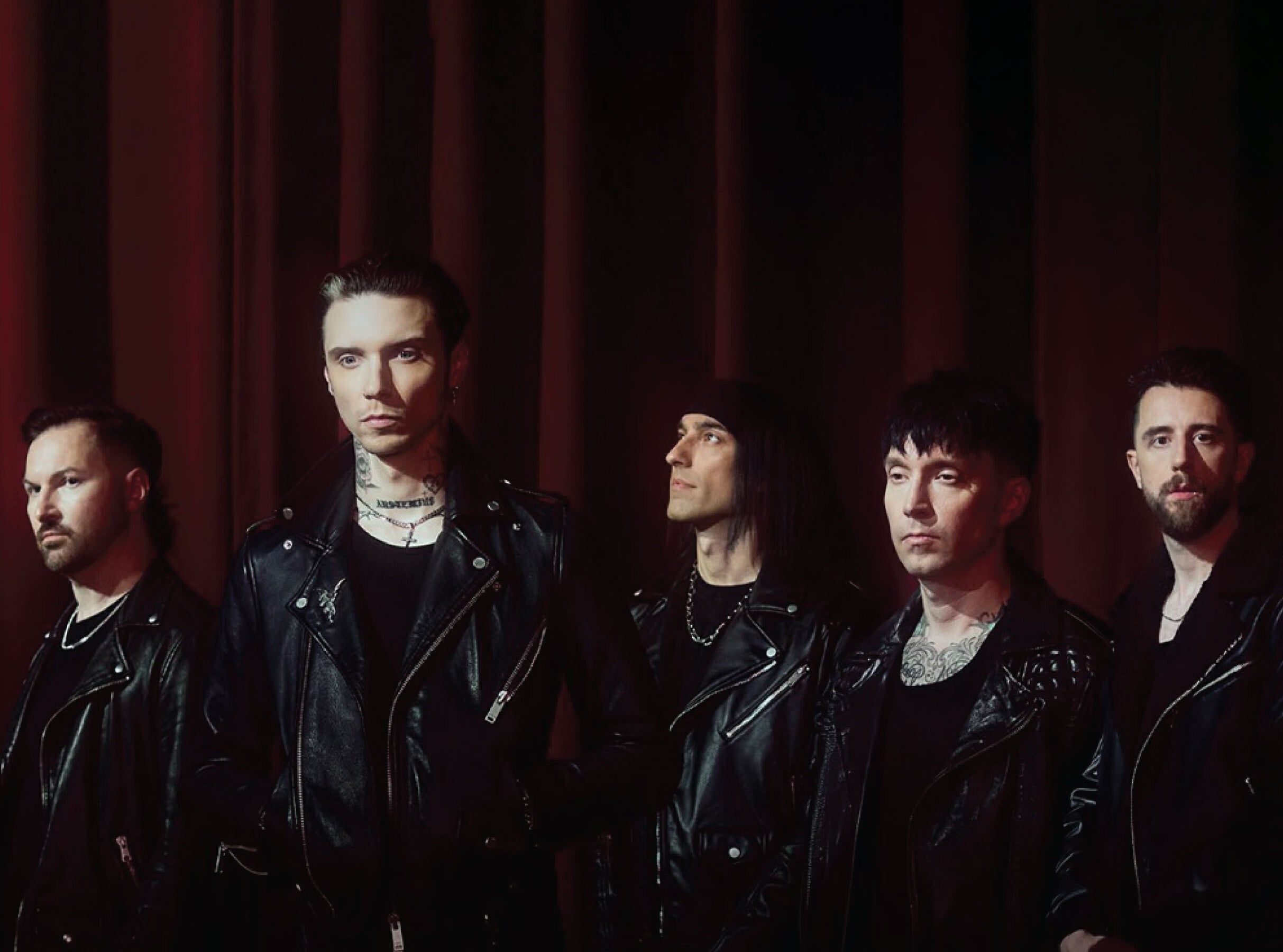 Black Veil Brides performing live on stage during their 2026 tour announcement