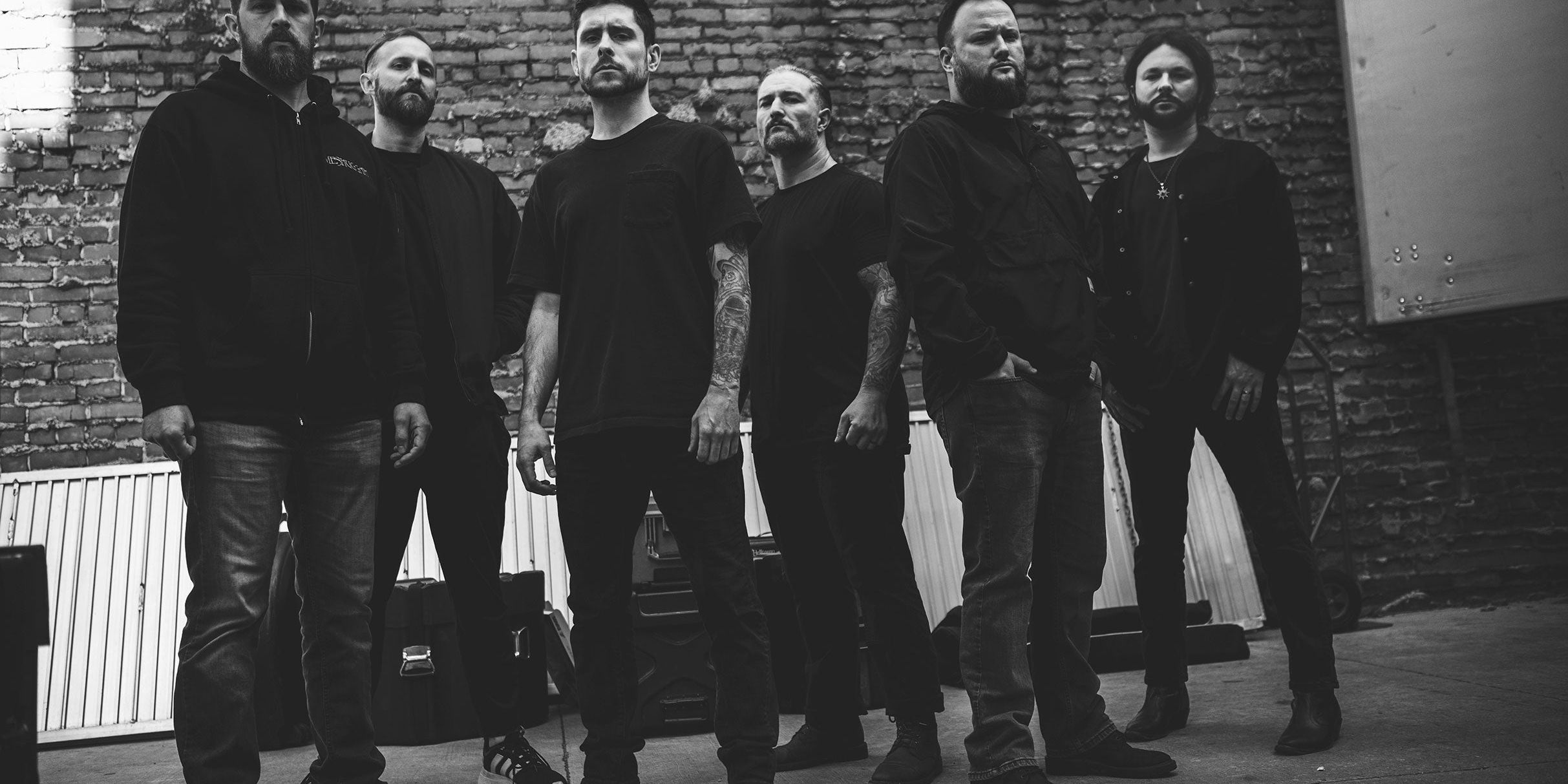 Whitechapel performing live on stage during their 20th anniversary headlining tour