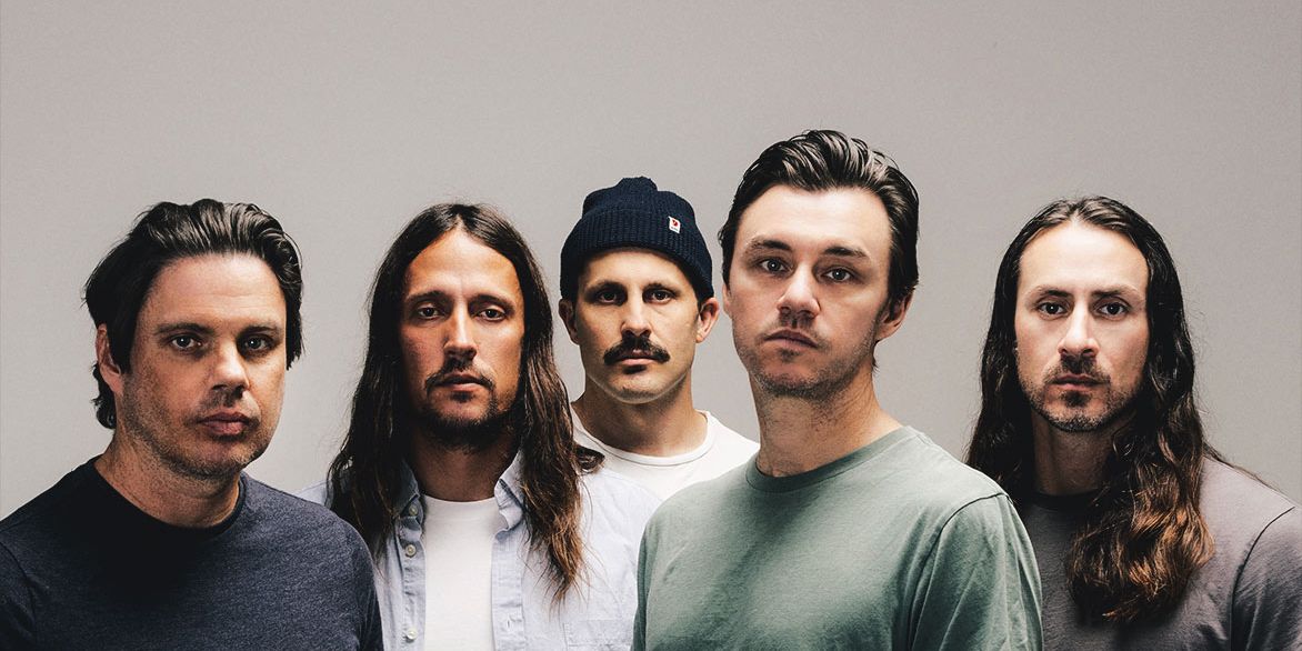 Saosin performing live on stage during their 2026 world tour