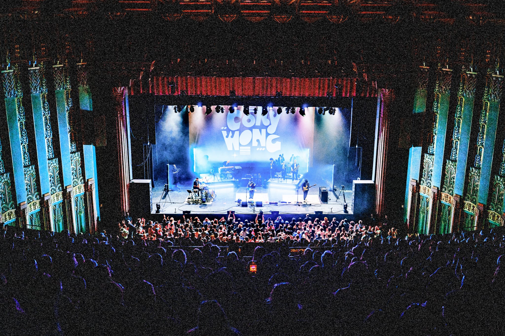 Cory Wong on stage at The Wiltern, Los Angeles, April 2026. Photo by Joma Mandocdoc.
