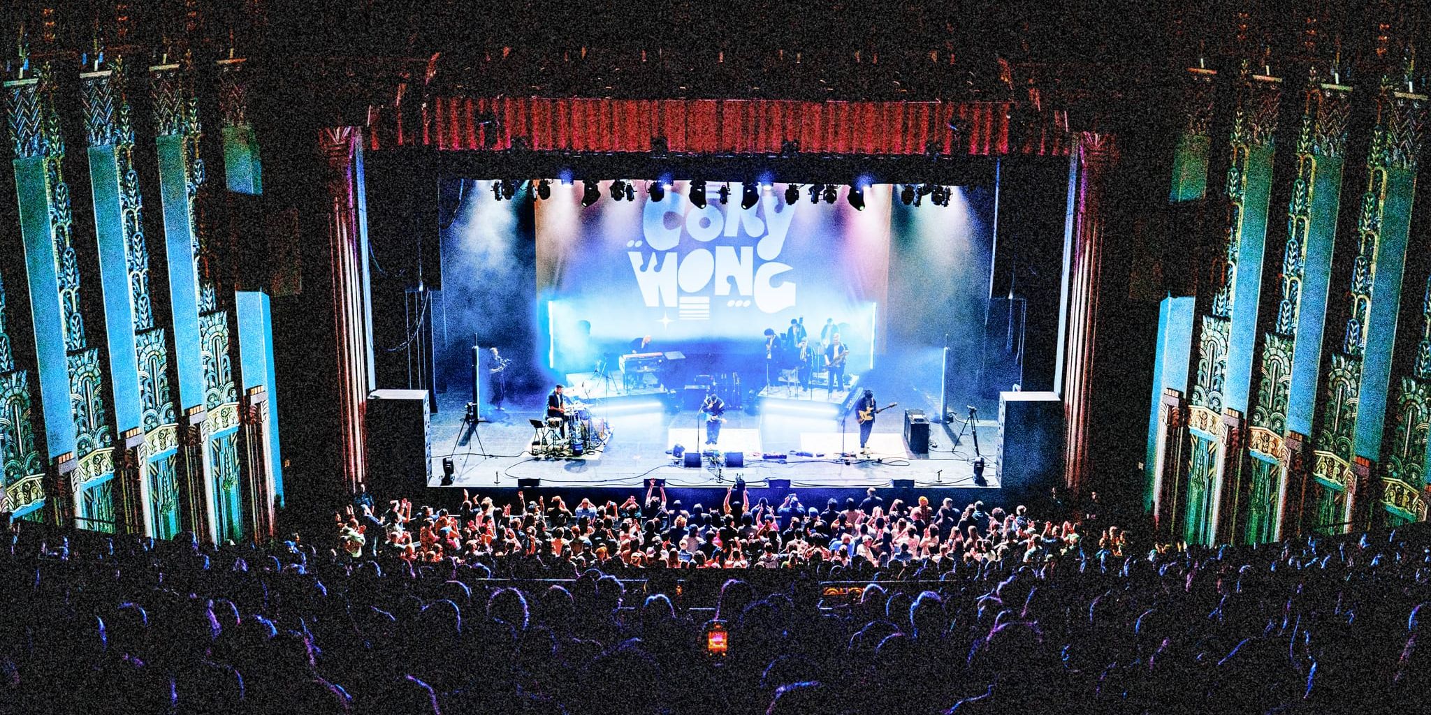 Cory Wong on stage at The Wiltern, Los Angeles, April 2026. Photo by Joma Mandocdoc.
