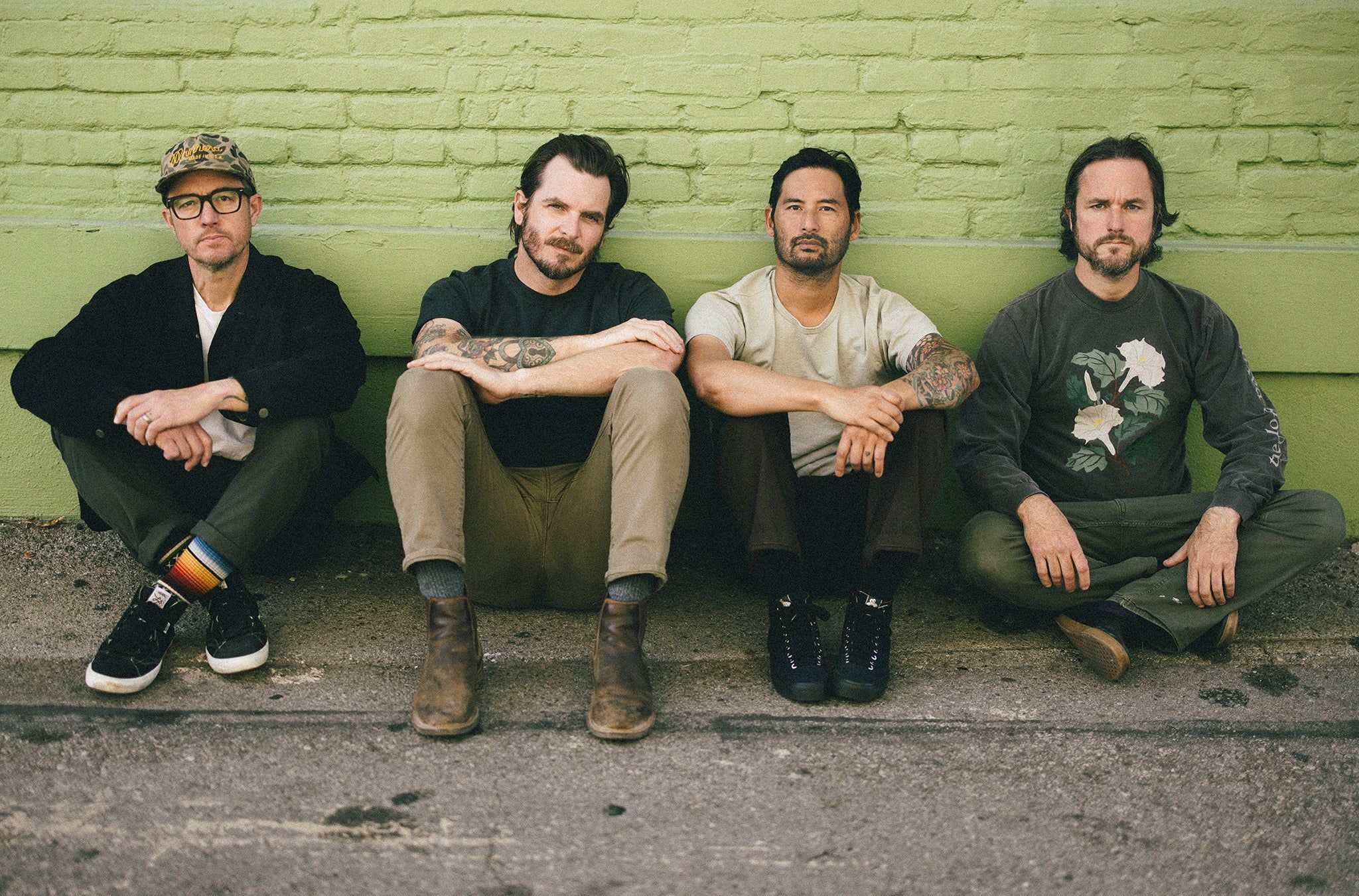 Thrice performing live, one of only three bands playing all five Warped Tour 2026 dates