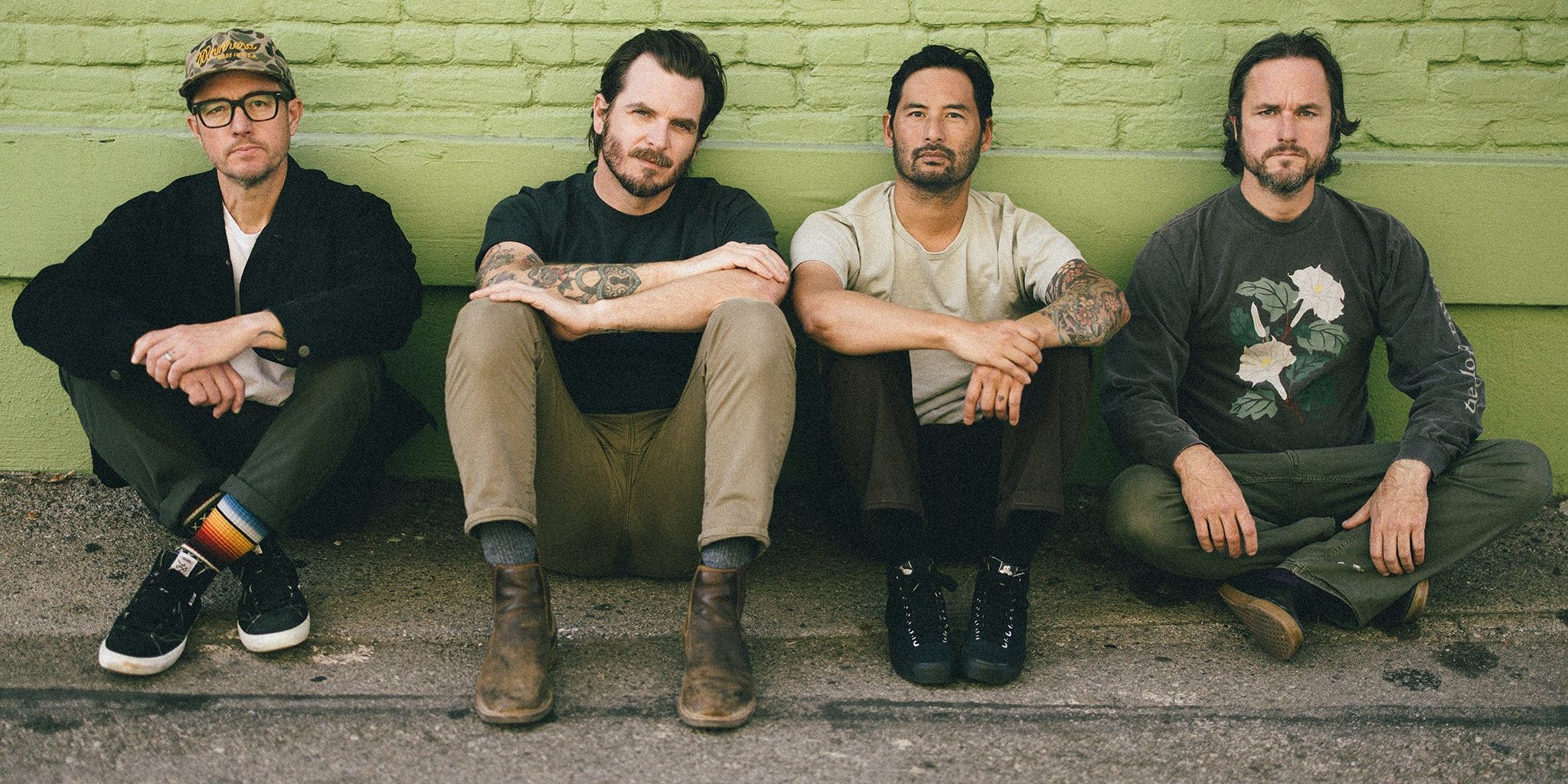 Thrice performing live, one of only three bands playing all five Warped Tour 2026 dates