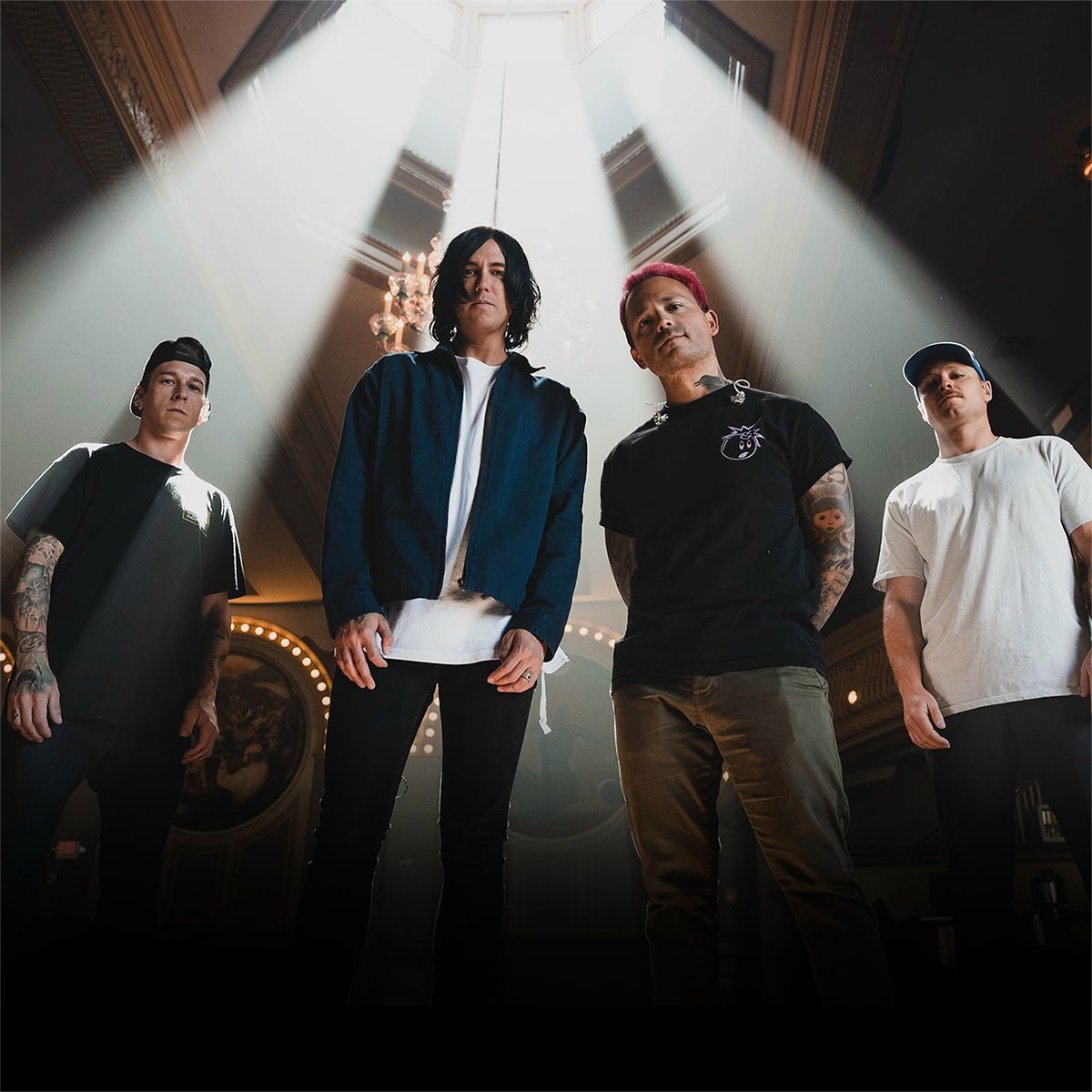Sleeping With Sirens performing live on stage