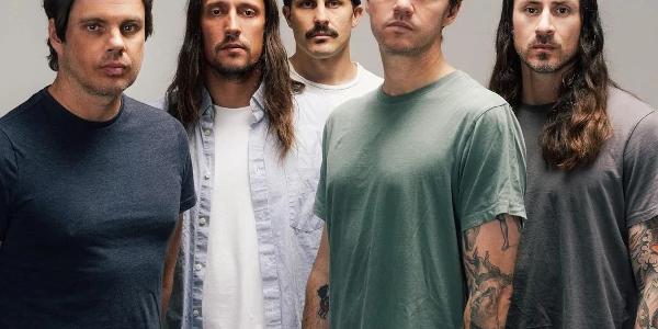 Saosin performing live on stage during their 2026 tour