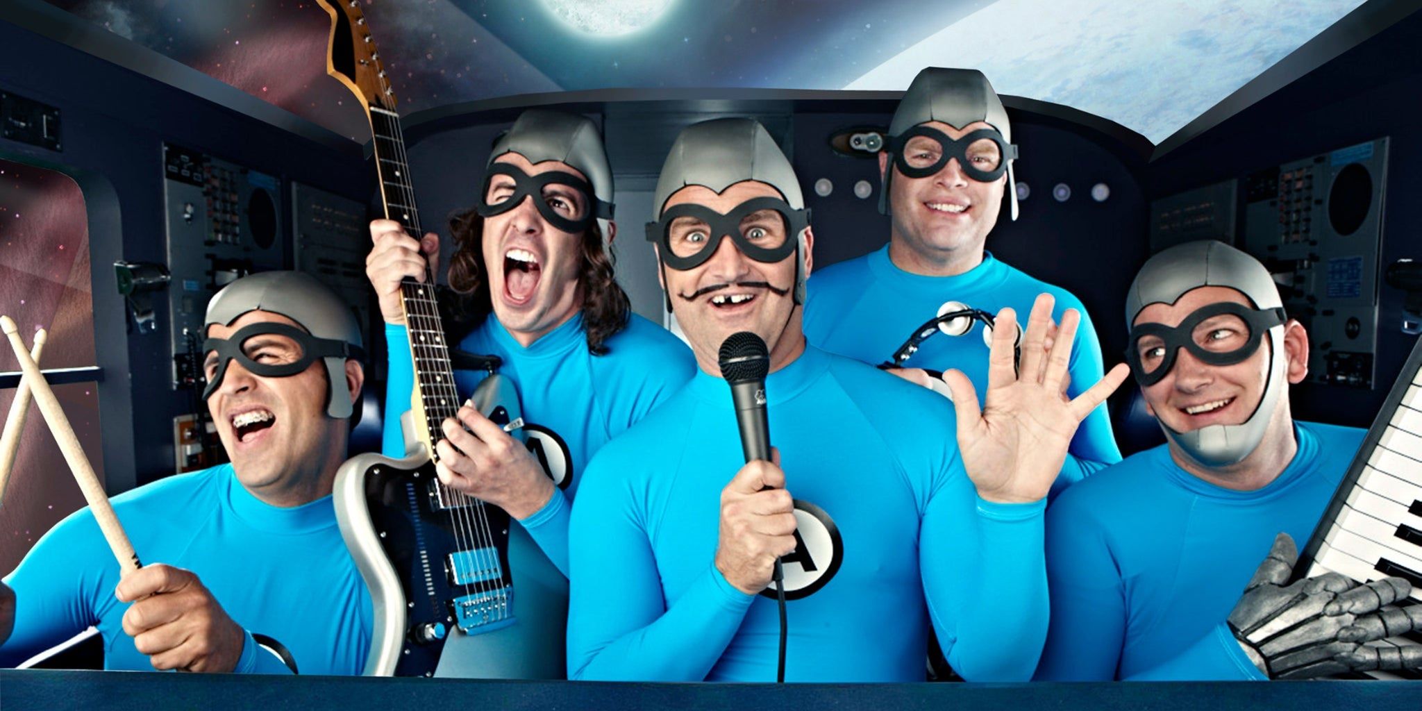 The Aquabats band promo photo for the Trick-or-Treat to the Beat tour