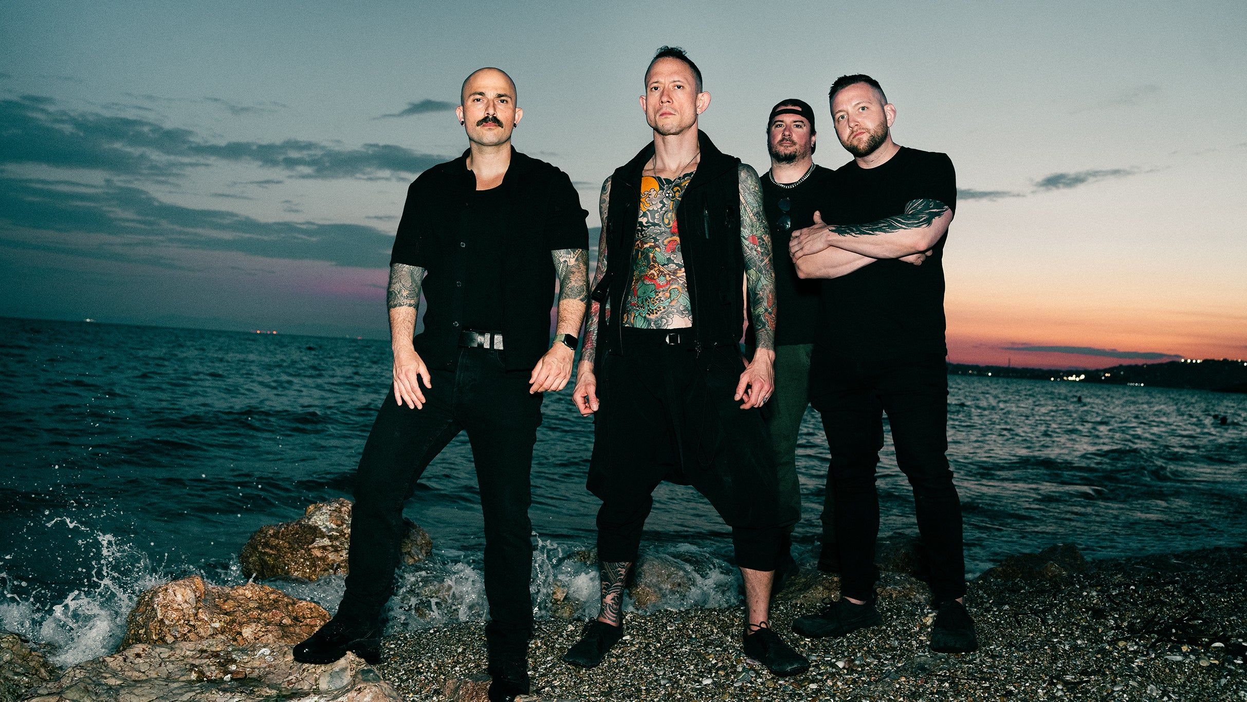 Trivium performing live on stage during their 2026 tour