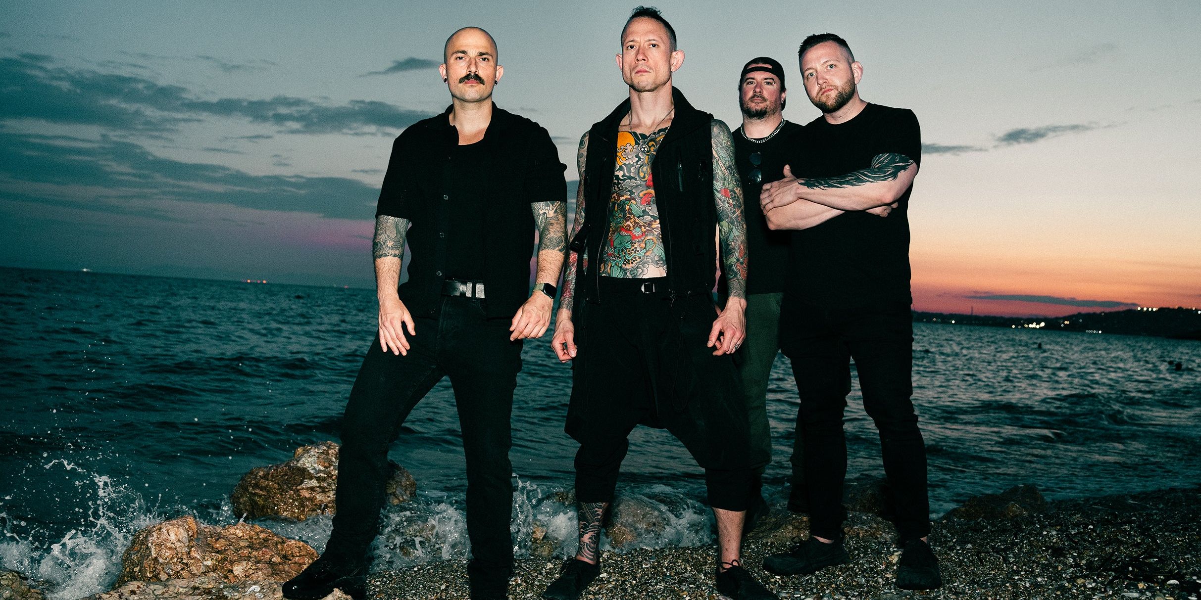 Trivium performing live on stage during their 2026 tour