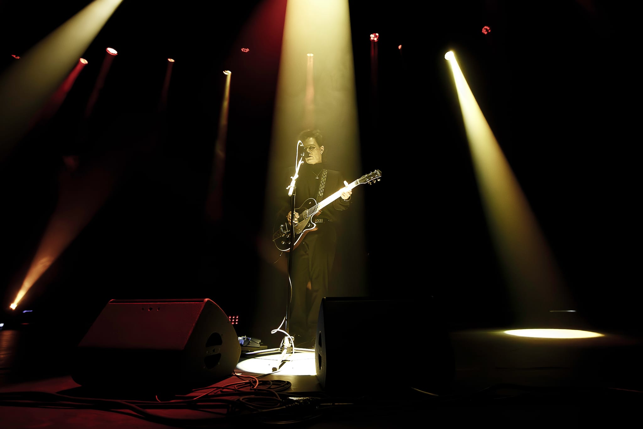 Volkan Caner of She Past Away performing at The Novo in Los Angeles, February 2026. Photo by Nucorejess.