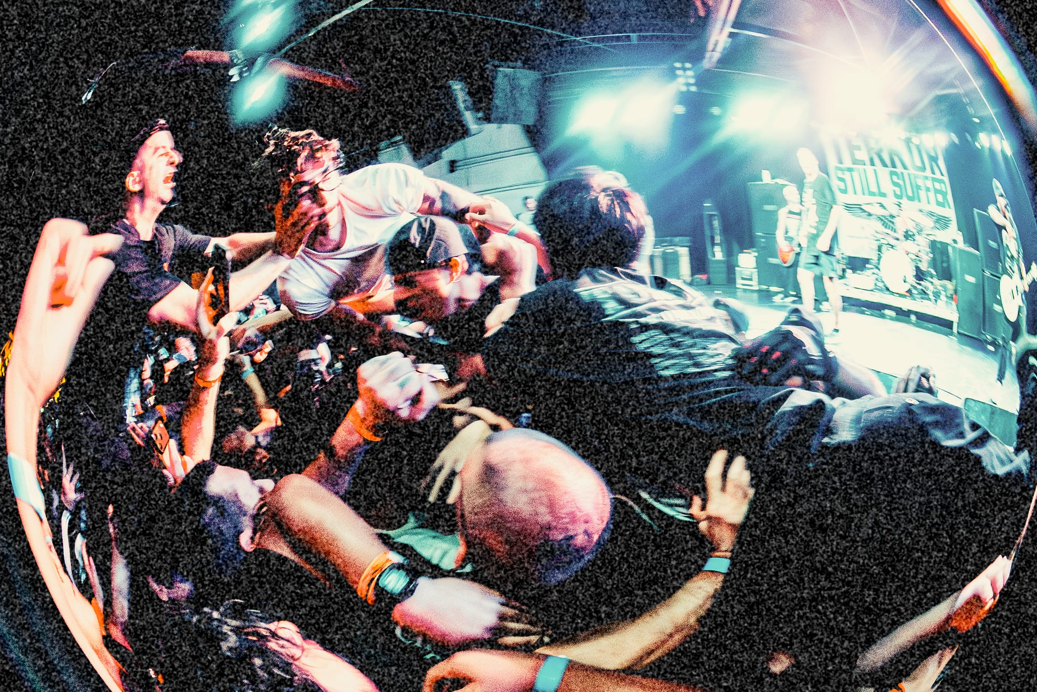 Terror delivering an intense hardcore performance at The Glass House in Pomona with Pain of Truth, End It, and Start Today