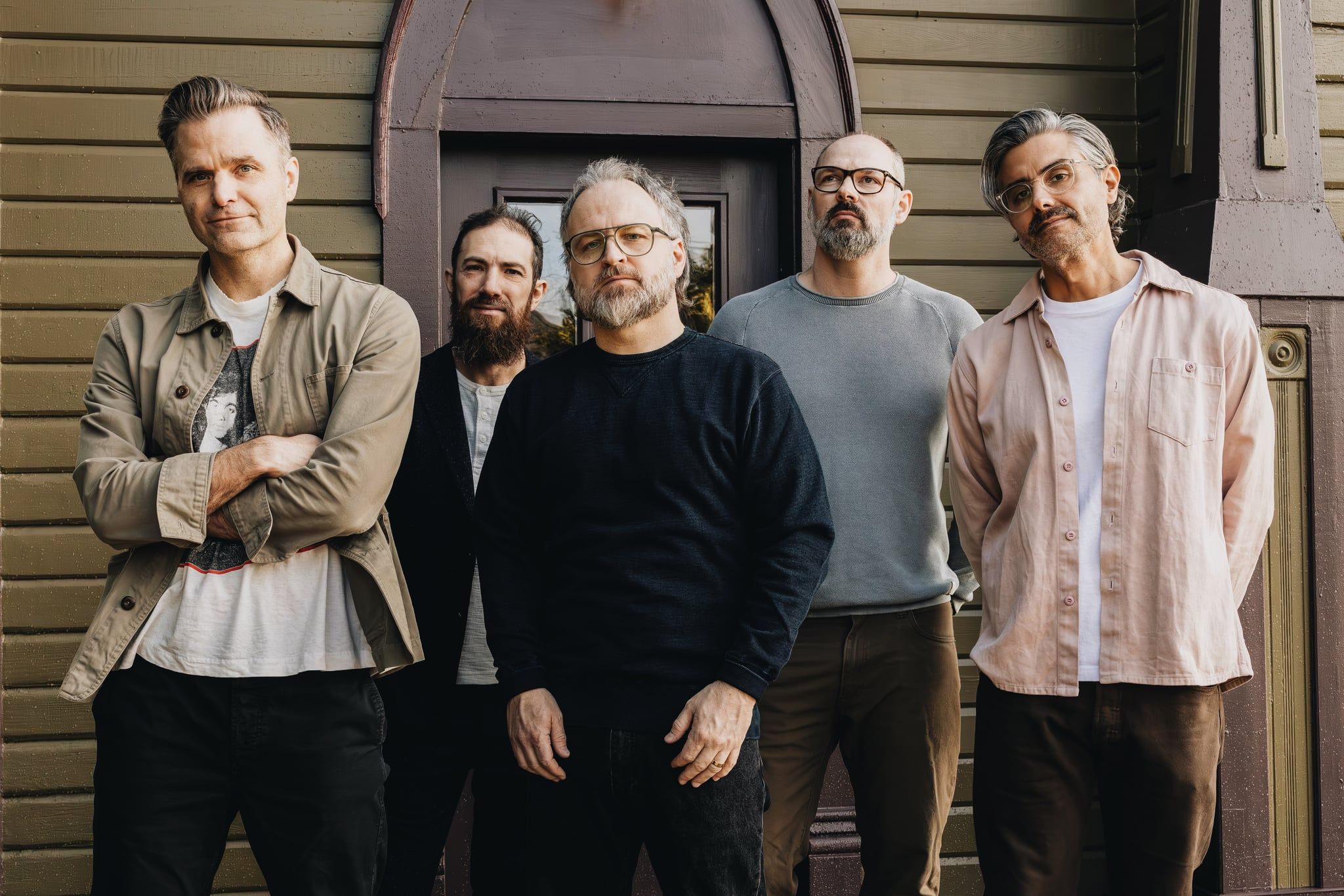 Death Cab for Cutie band press photo for I Built You a Tower