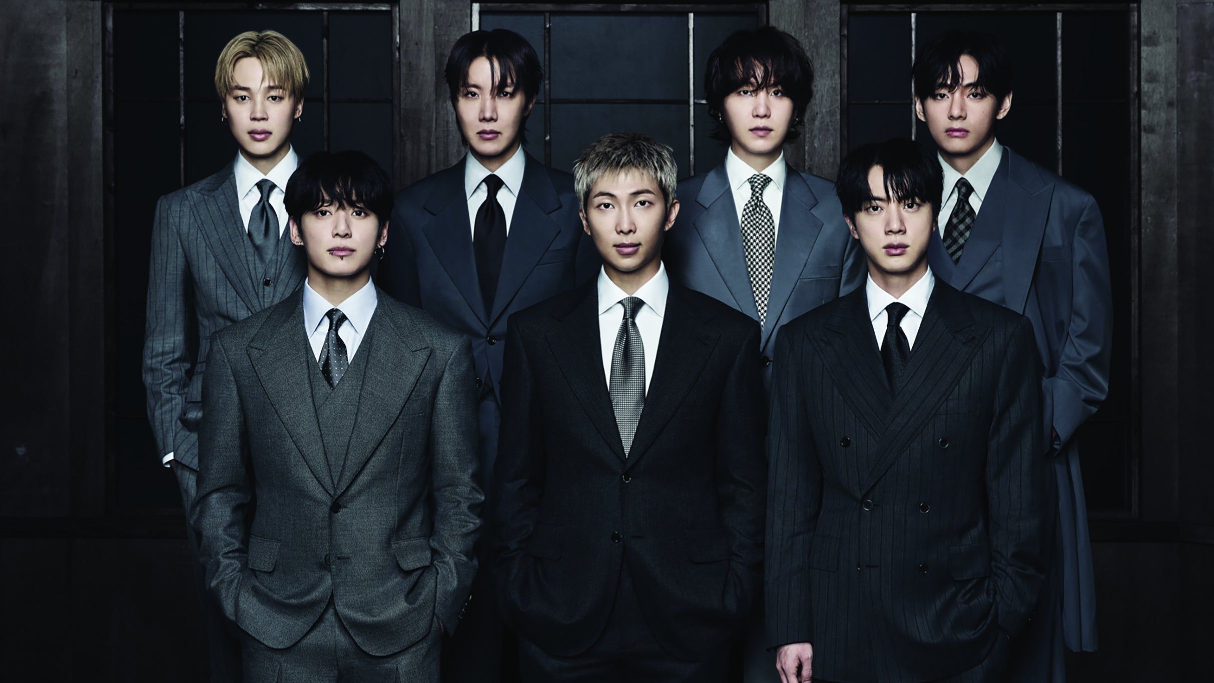 BTS performing live at Gwanghwamun Square in Seoul during their 2026 comeback concert