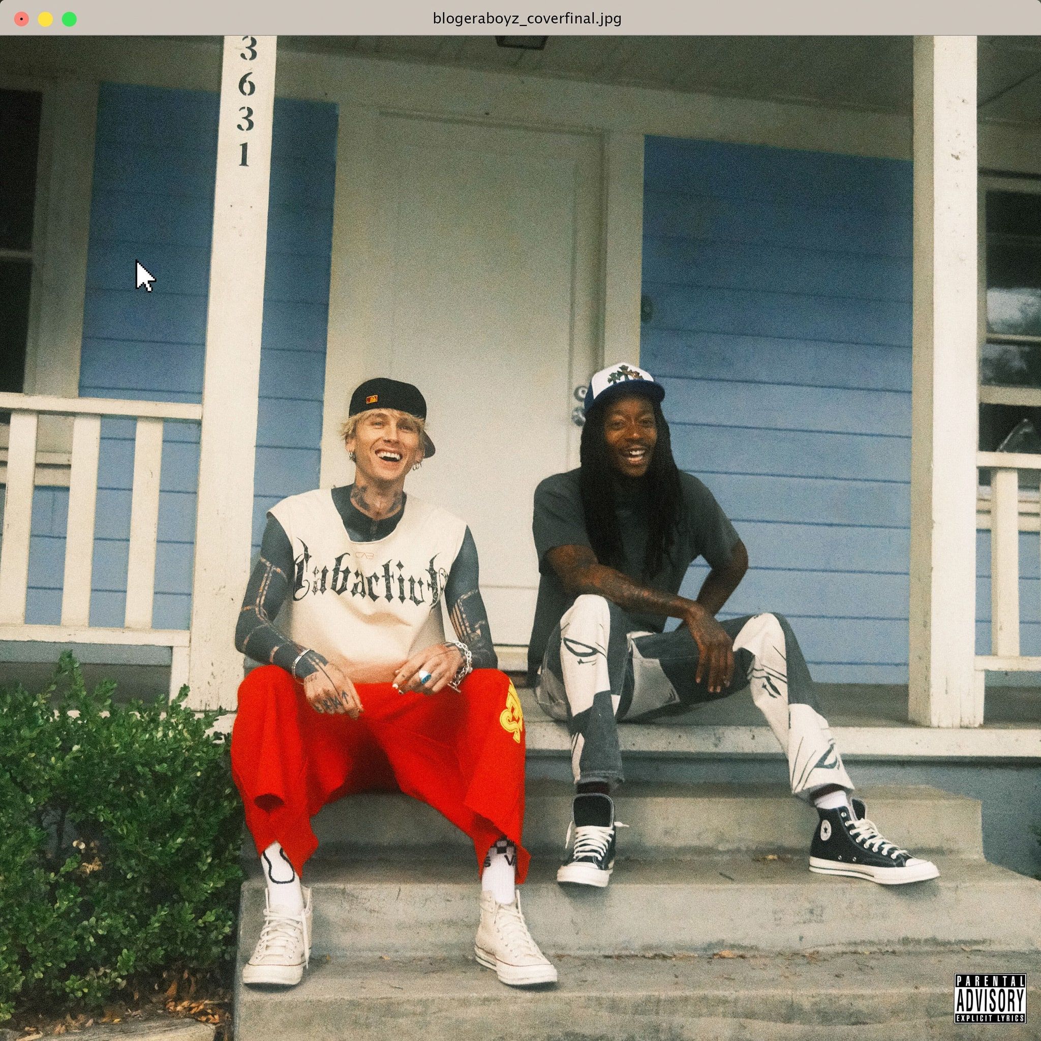 mgk and Wiz Khalifa, blog era boyz mixtape cover art