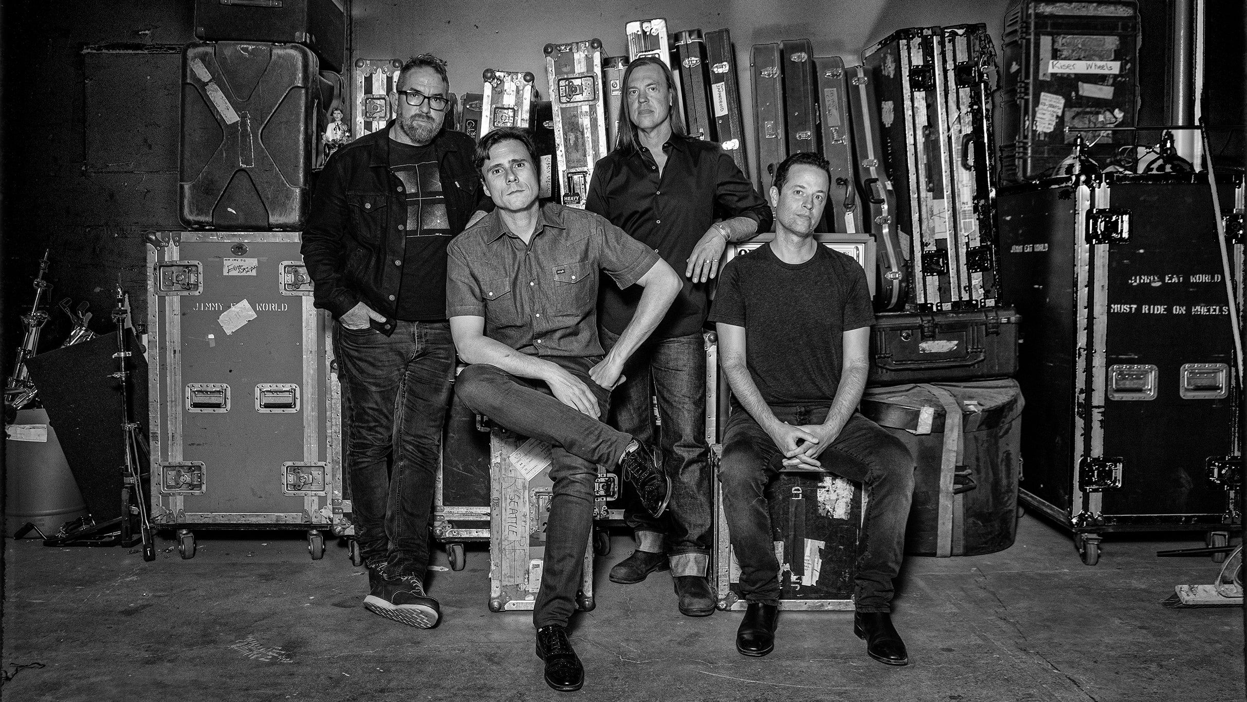Jimmy Eat World performing live on stage during their Bleed American 25th anniversary tour 2026