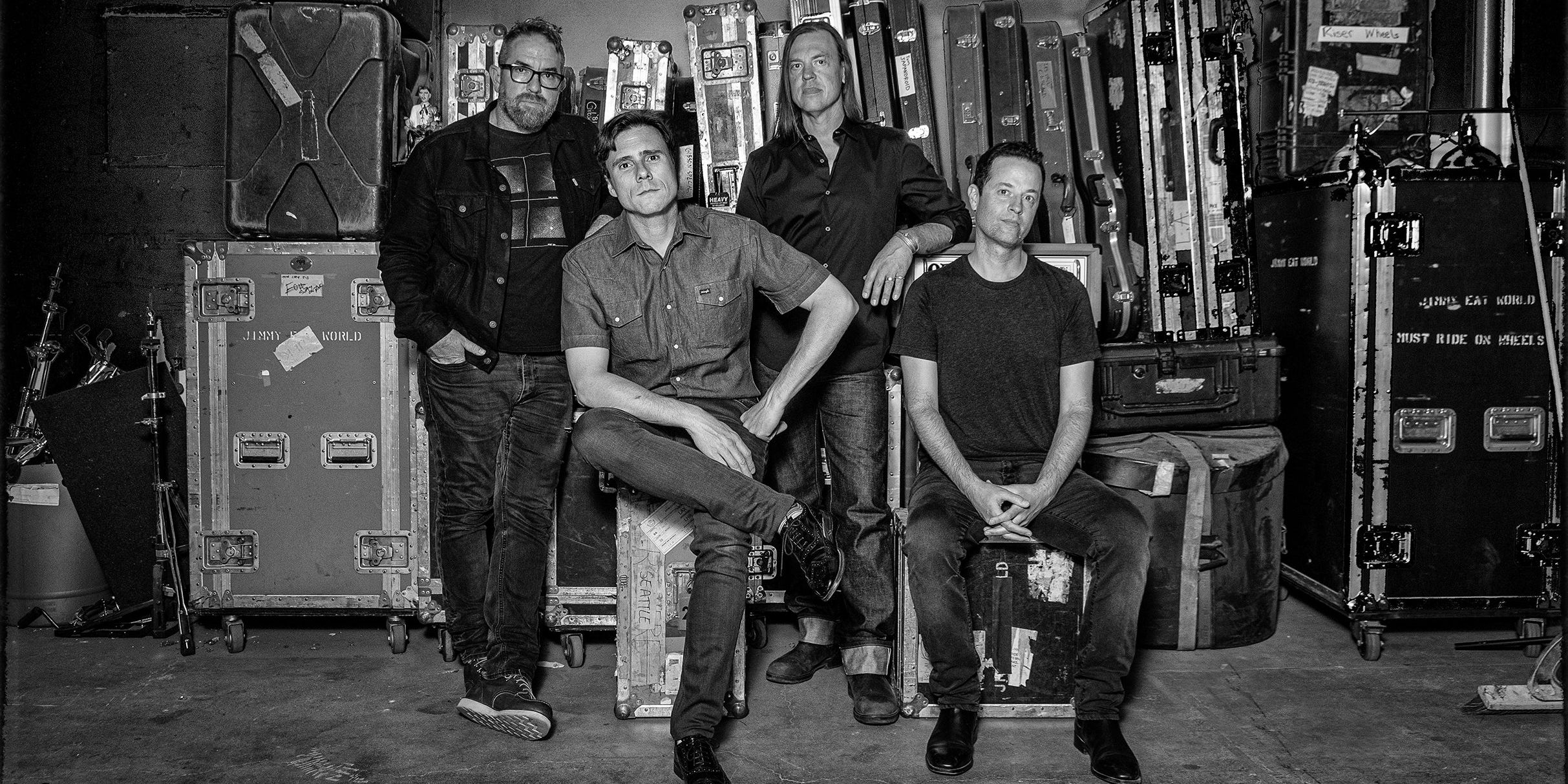 Jimmy Eat World performing live on stage during their Bleed American 25th anniversary tour 2026