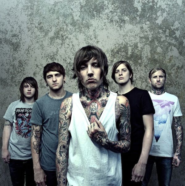 Bring Me The Horizon performing live on stage