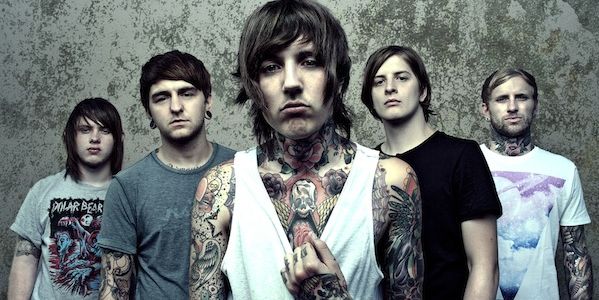 Bring Me The Horizon performing live on stage