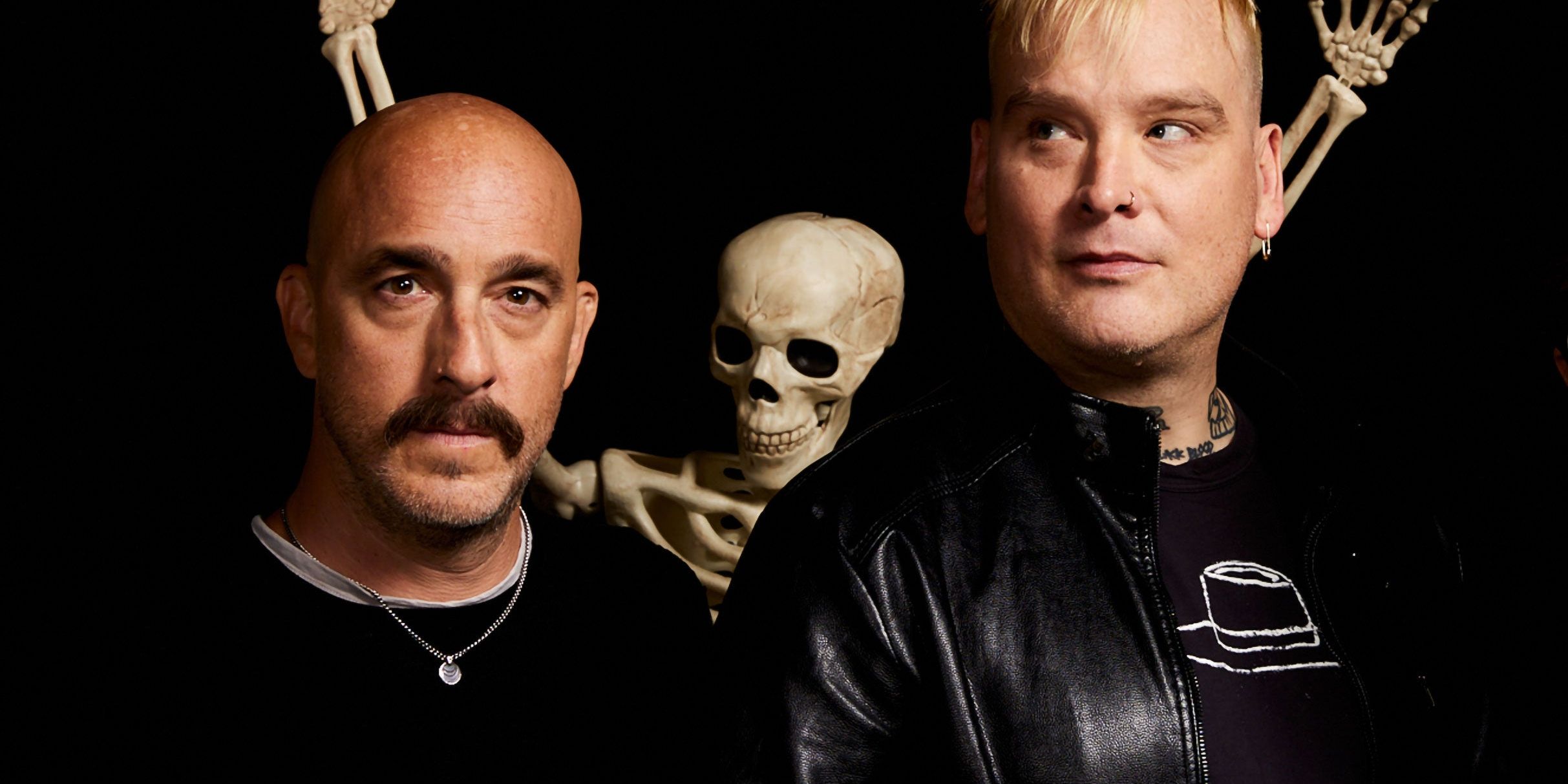Alkaline Trio performing live on stage