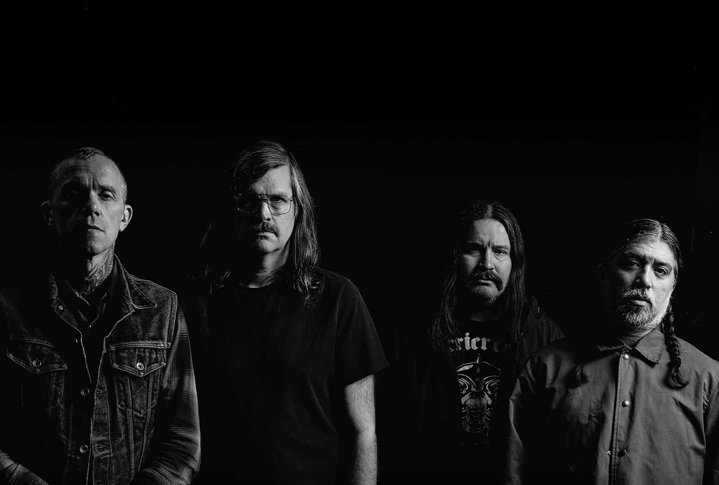 Converge performing live on stage