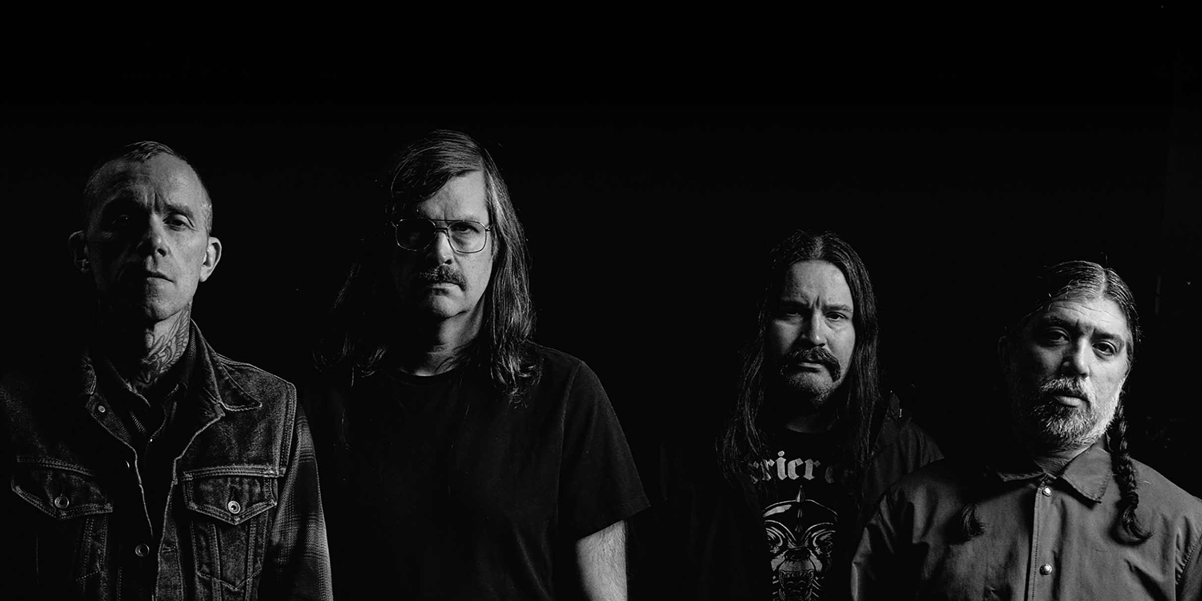 Converge performing live on stage