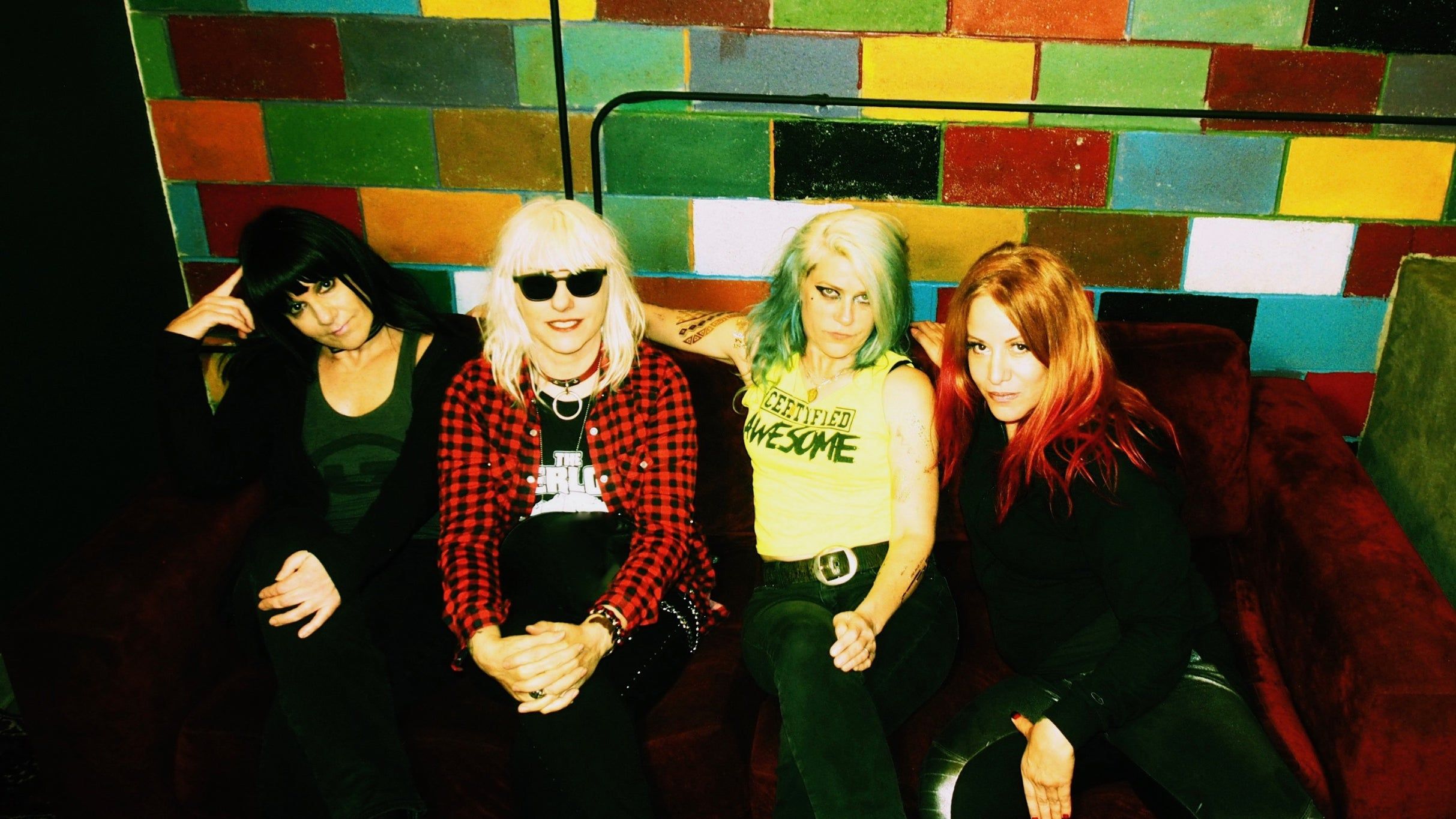 L7 performing live on stage during their farewell tour announcement