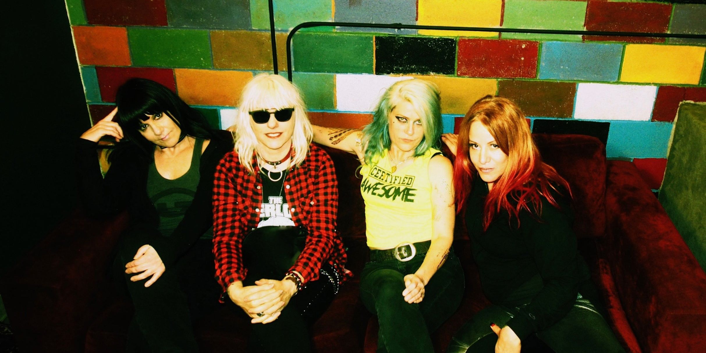 L7 performing live on stage during their farewell tour announcement