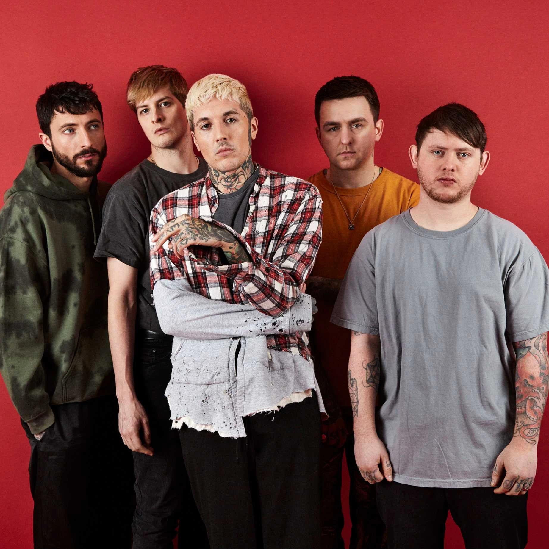 Bring Me The Horizon performing live on stage during their 2026 tour