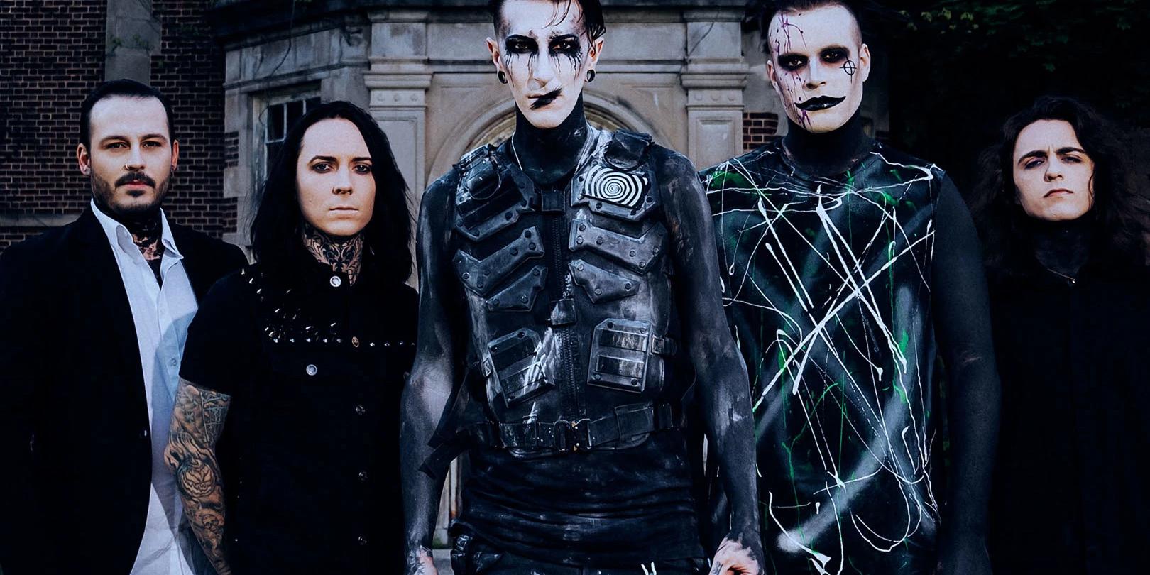 Motionless in White performing live on stage