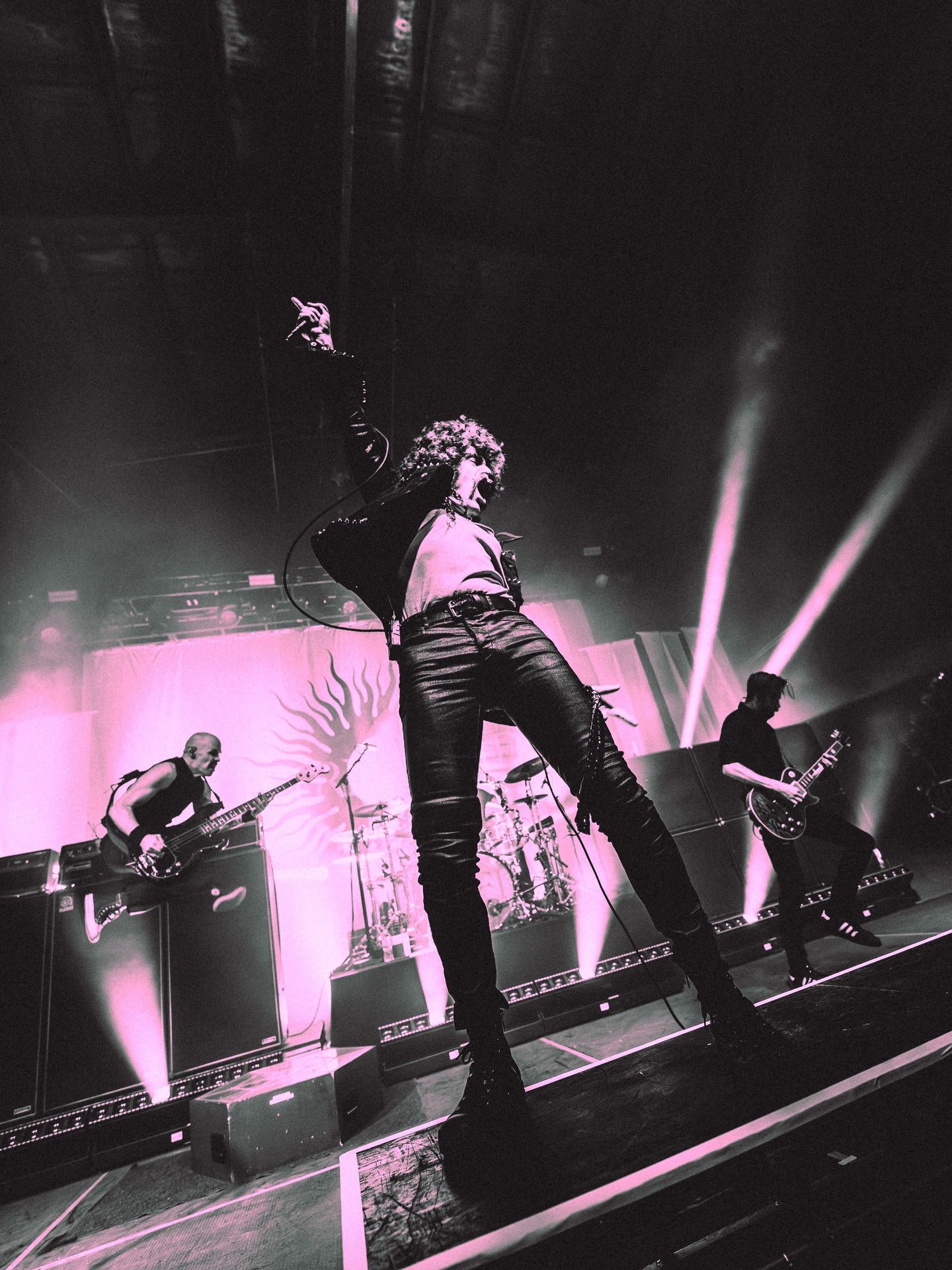 AFI performing live on stage during their 2025-2026 North American tour