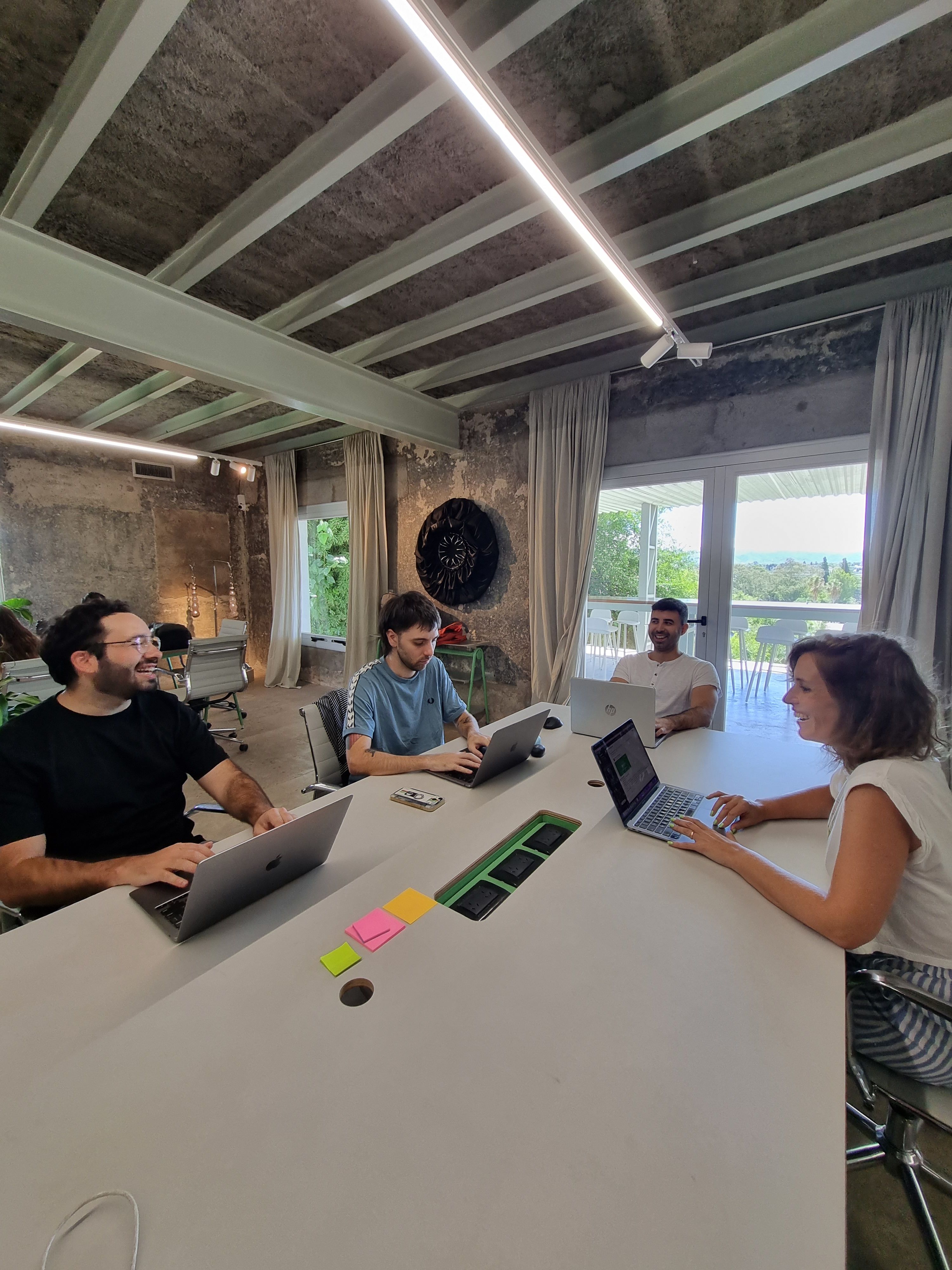 bunch of developers working