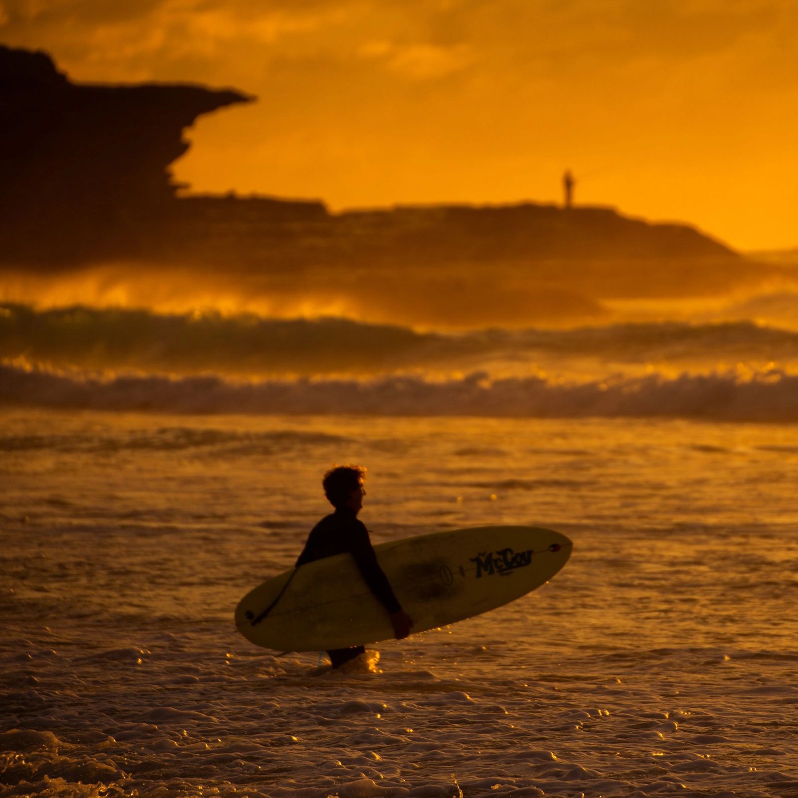 Surfer Silhouette Sunrise