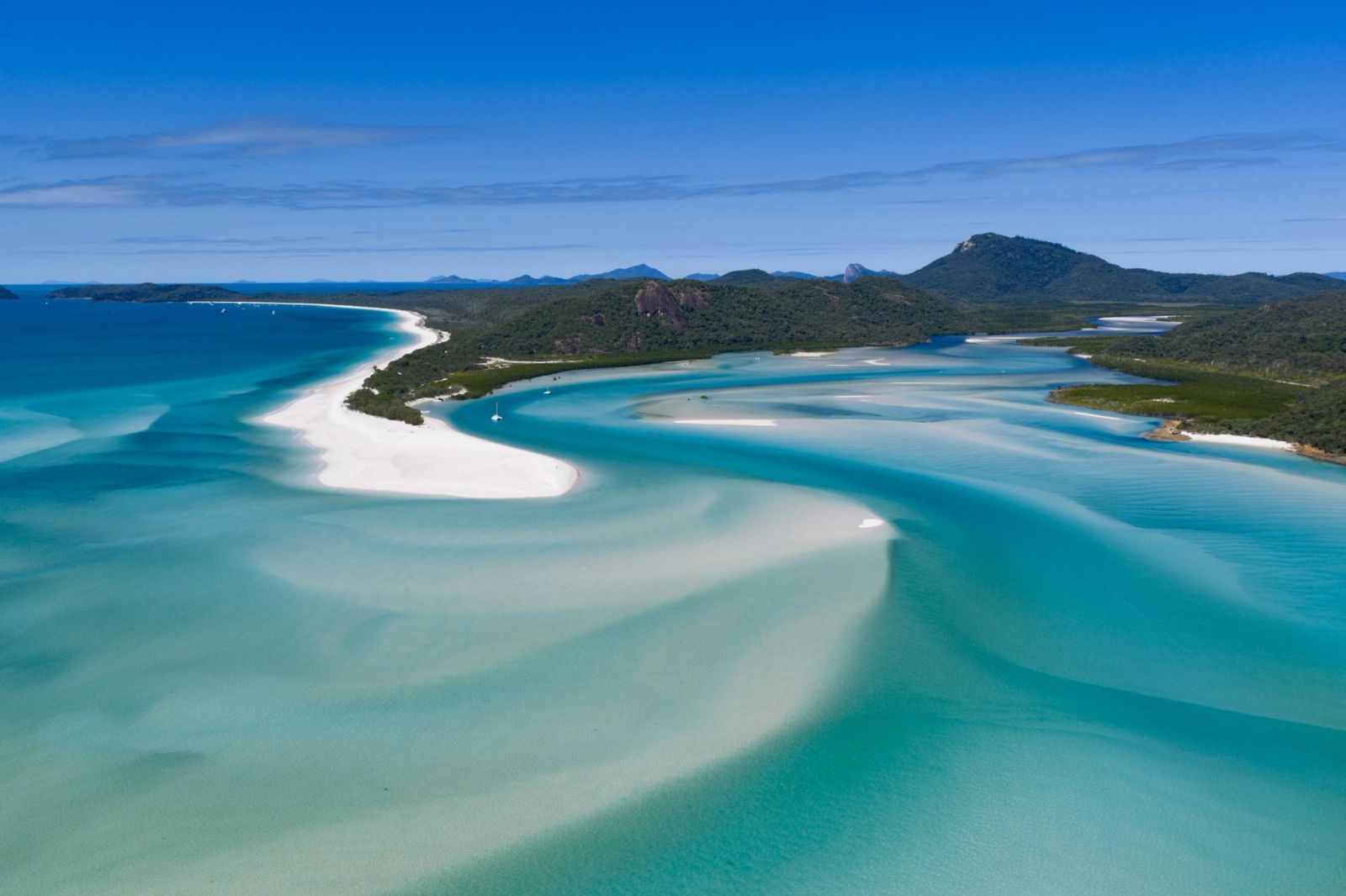 Whitehaven Beach Swirl Aerial