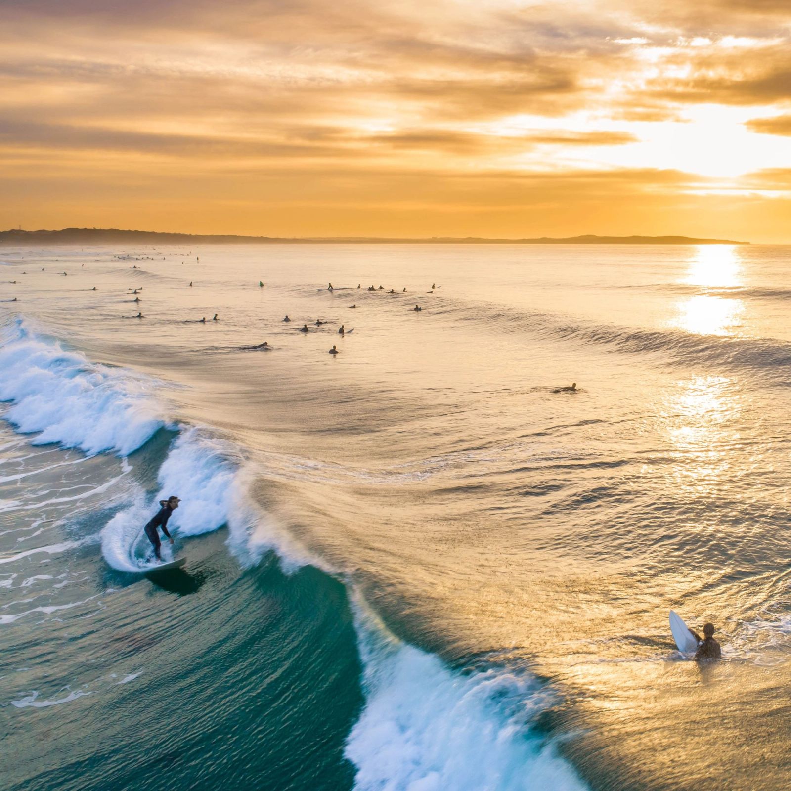 Cronulla Sunrise Surf Aerial
