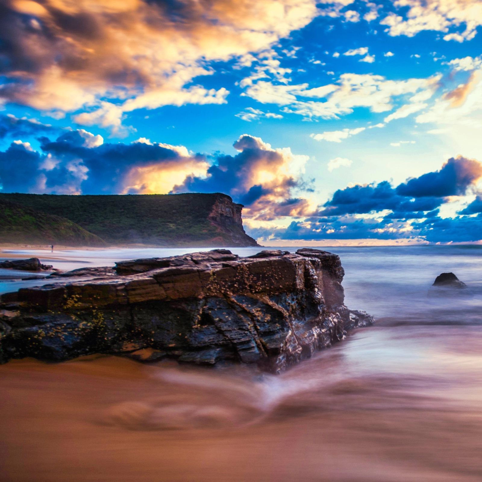 Garie Rock Shelf Blue Sky