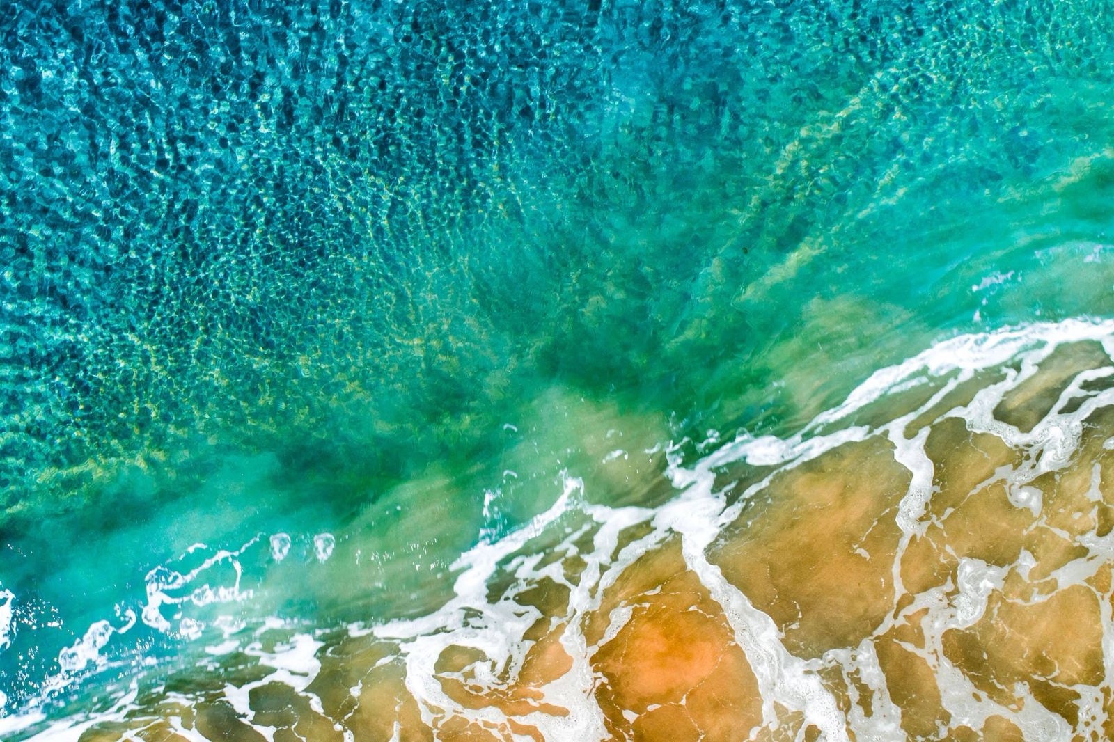 Abstract Wavescape Turquoise