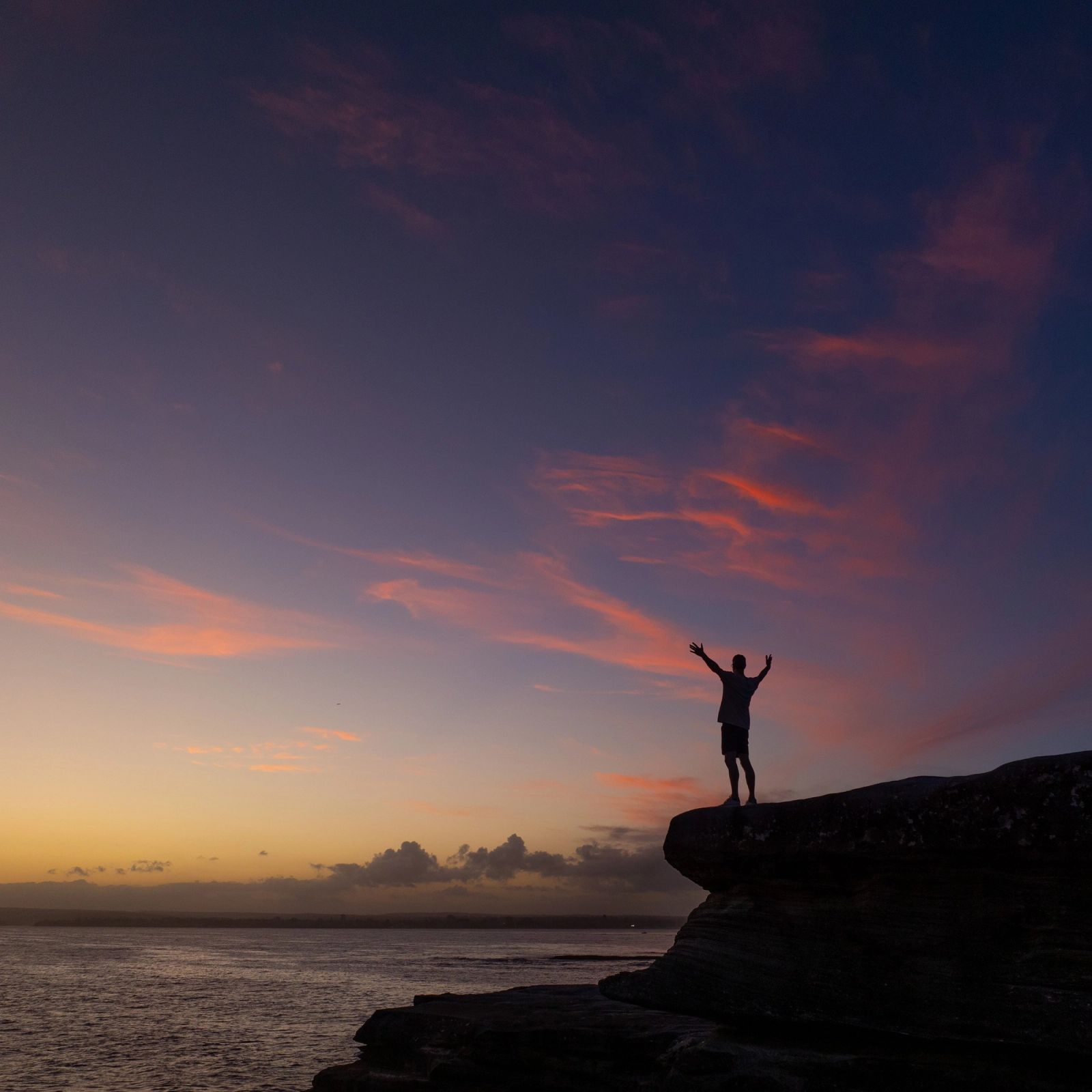Kurnell Cliff Figure Dawn