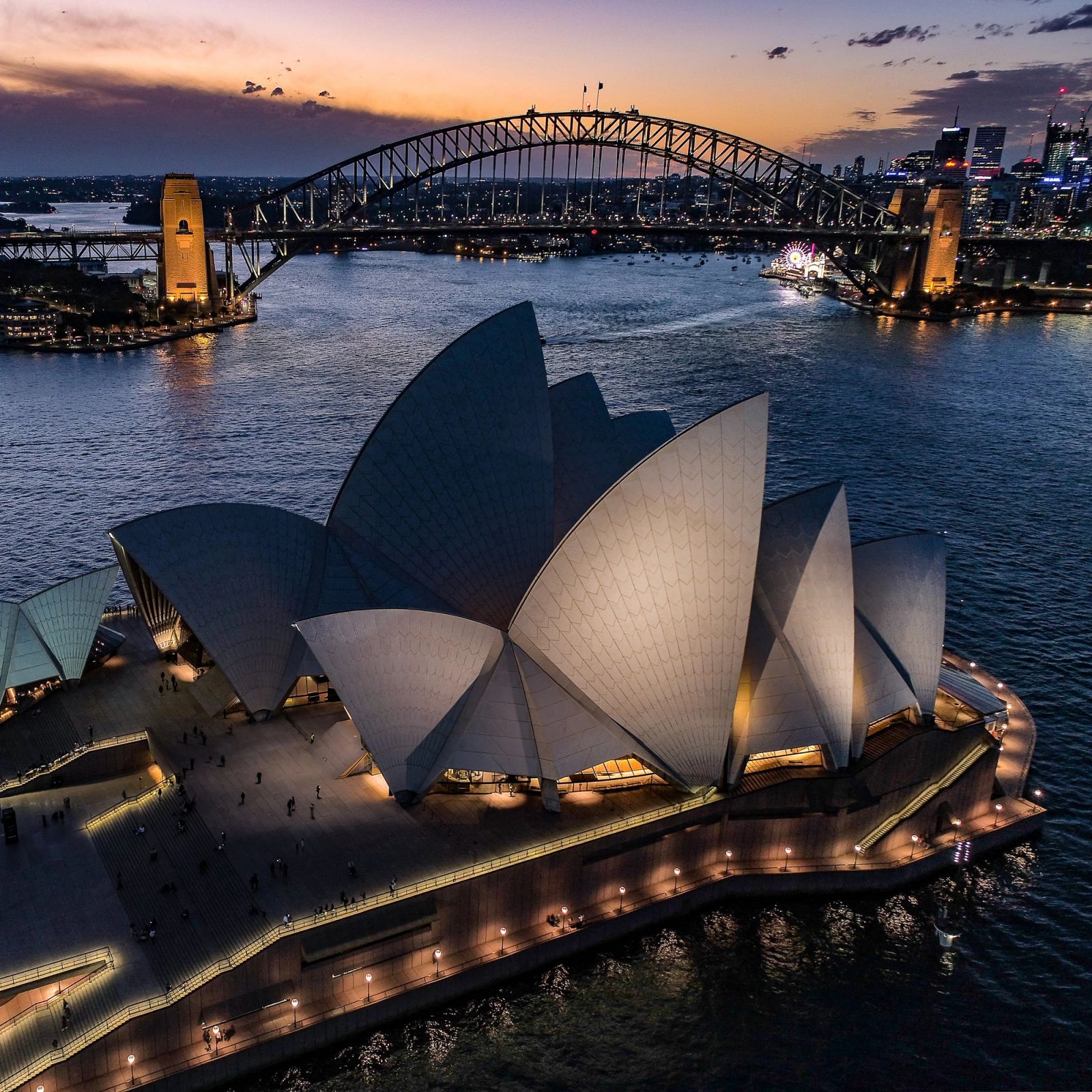 Sydney Harbour Bridge Opera House Aerial