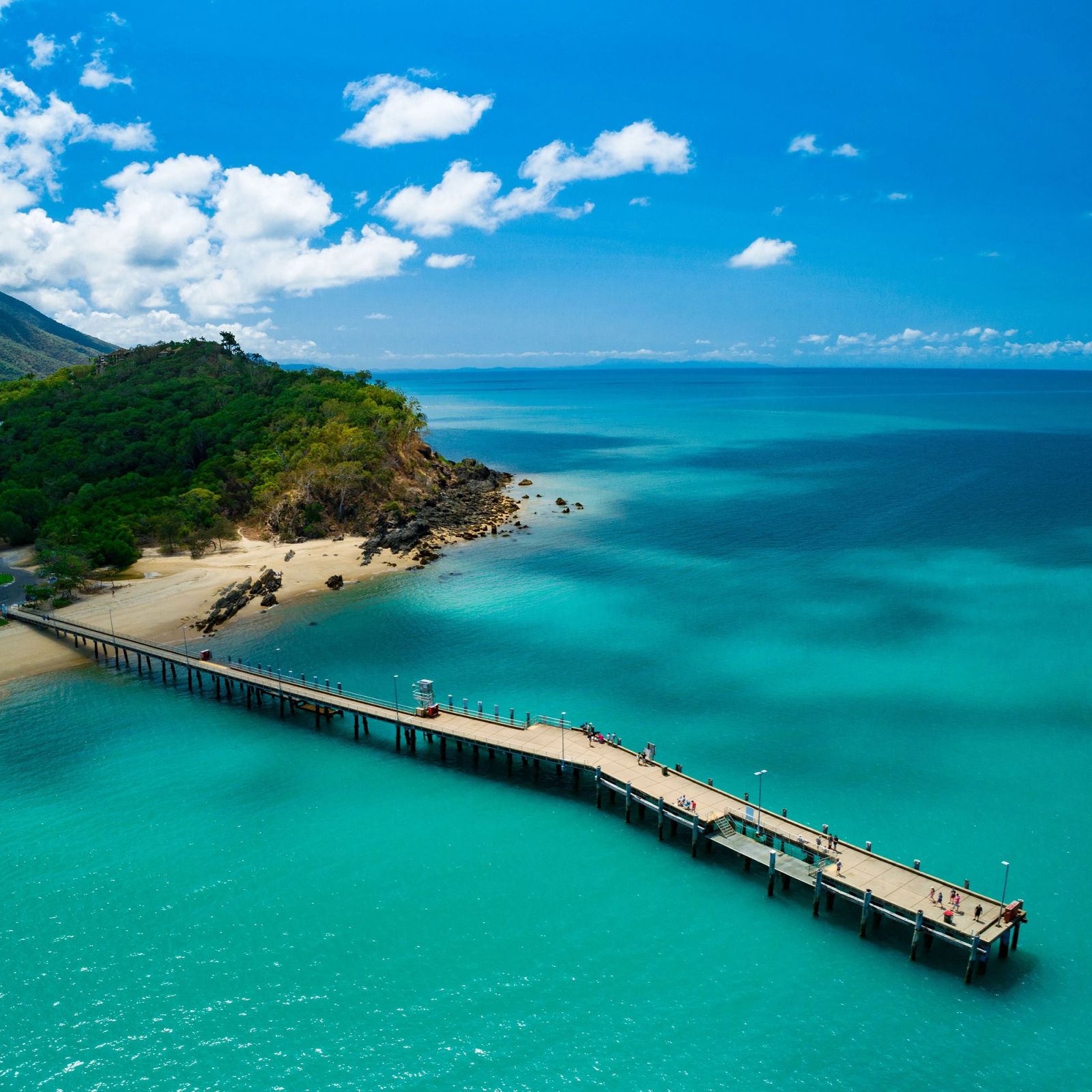 Palm Cove Jetty Turquoise Aerial