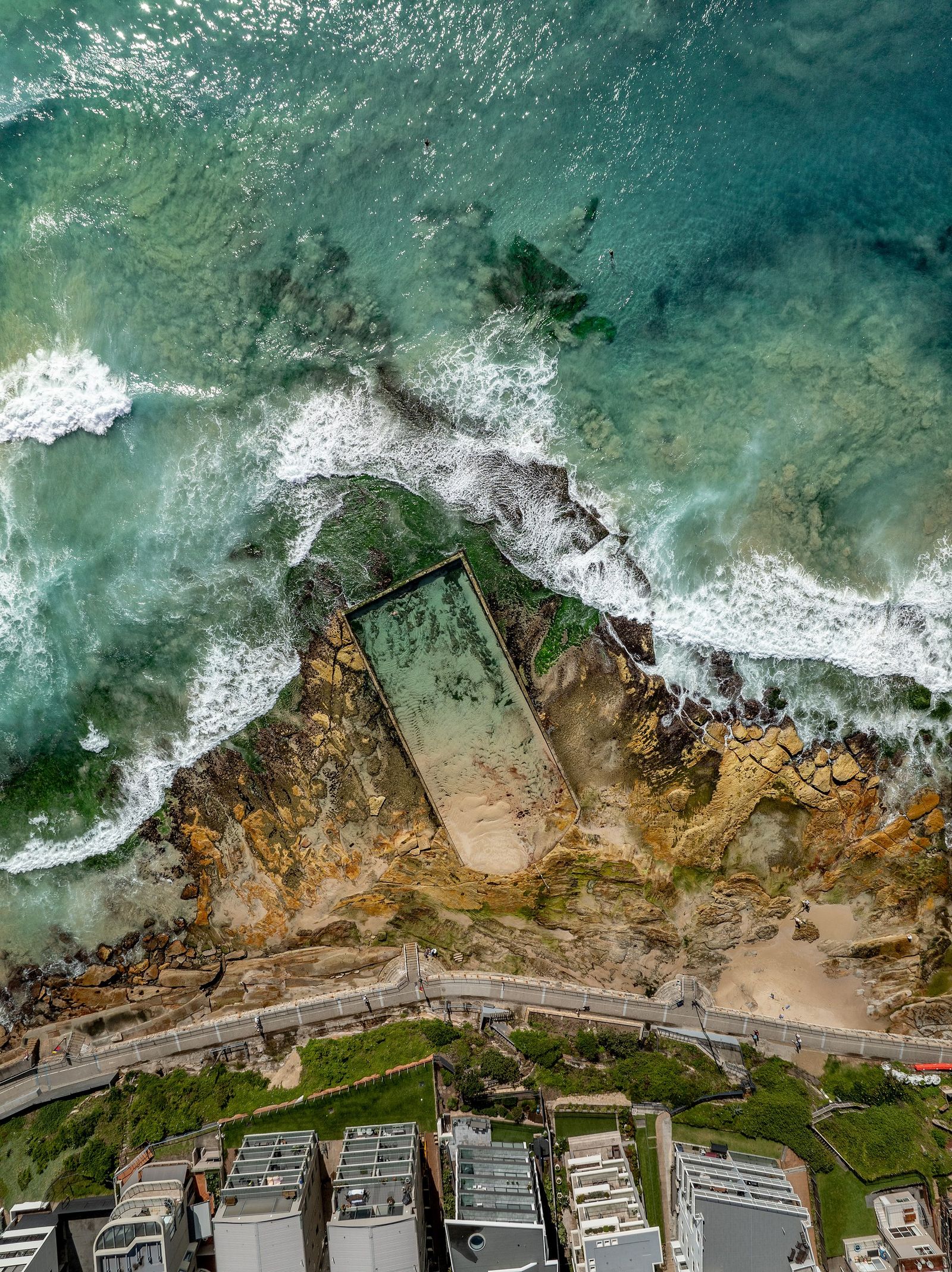 Cronulla Rock Pool Aerial