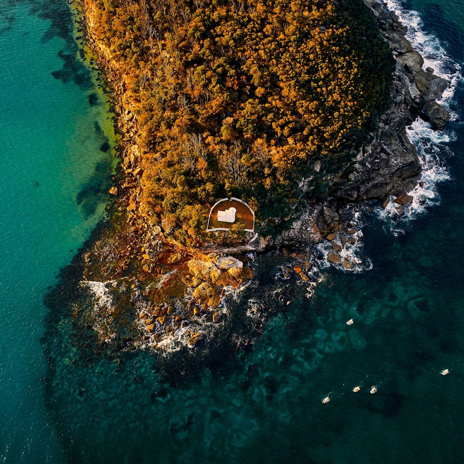 Grotto Point Lighthouse Aerial