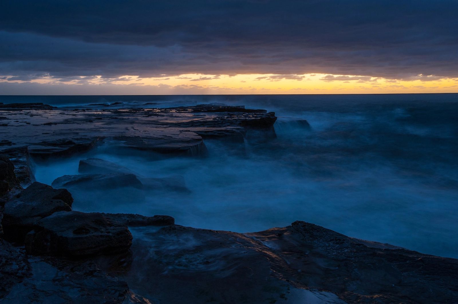 Coastal Rocks Dusk