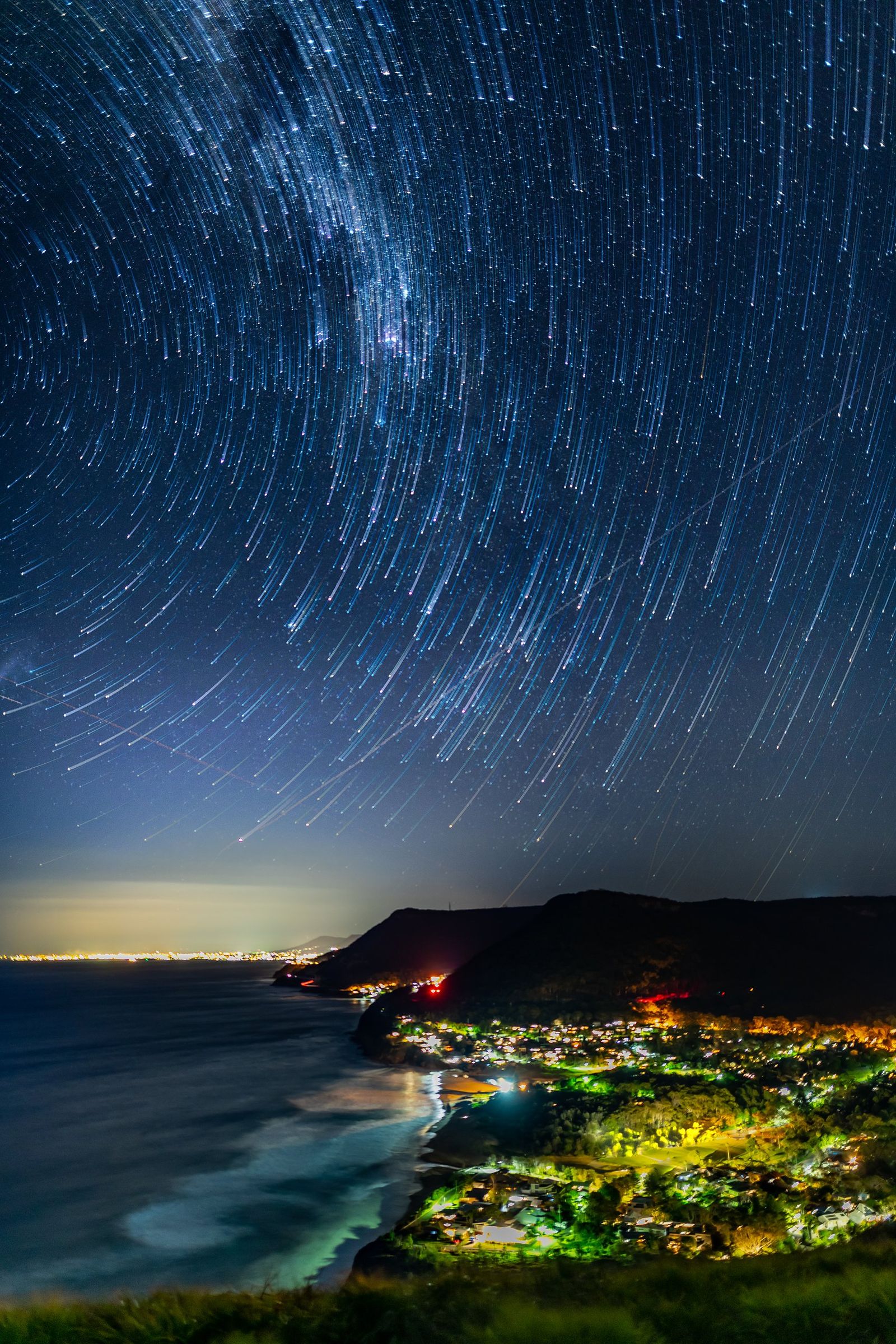 Star Trails Coastline