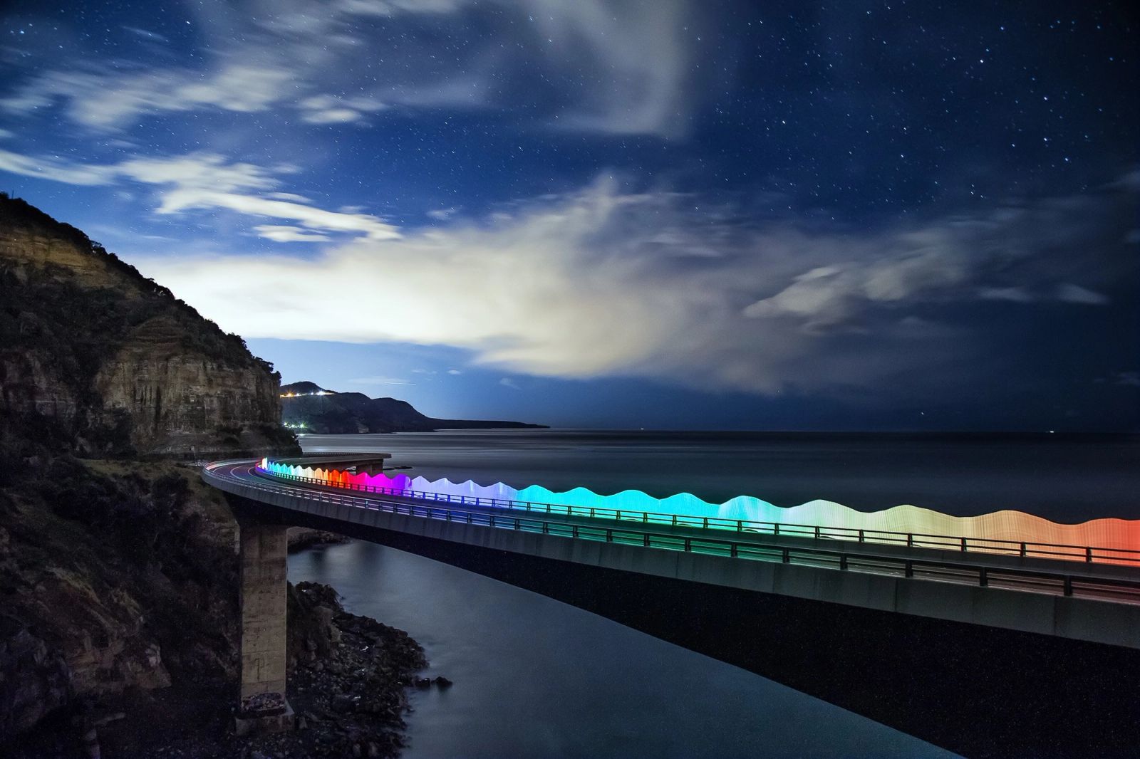 Lightpainting Coastal Trail