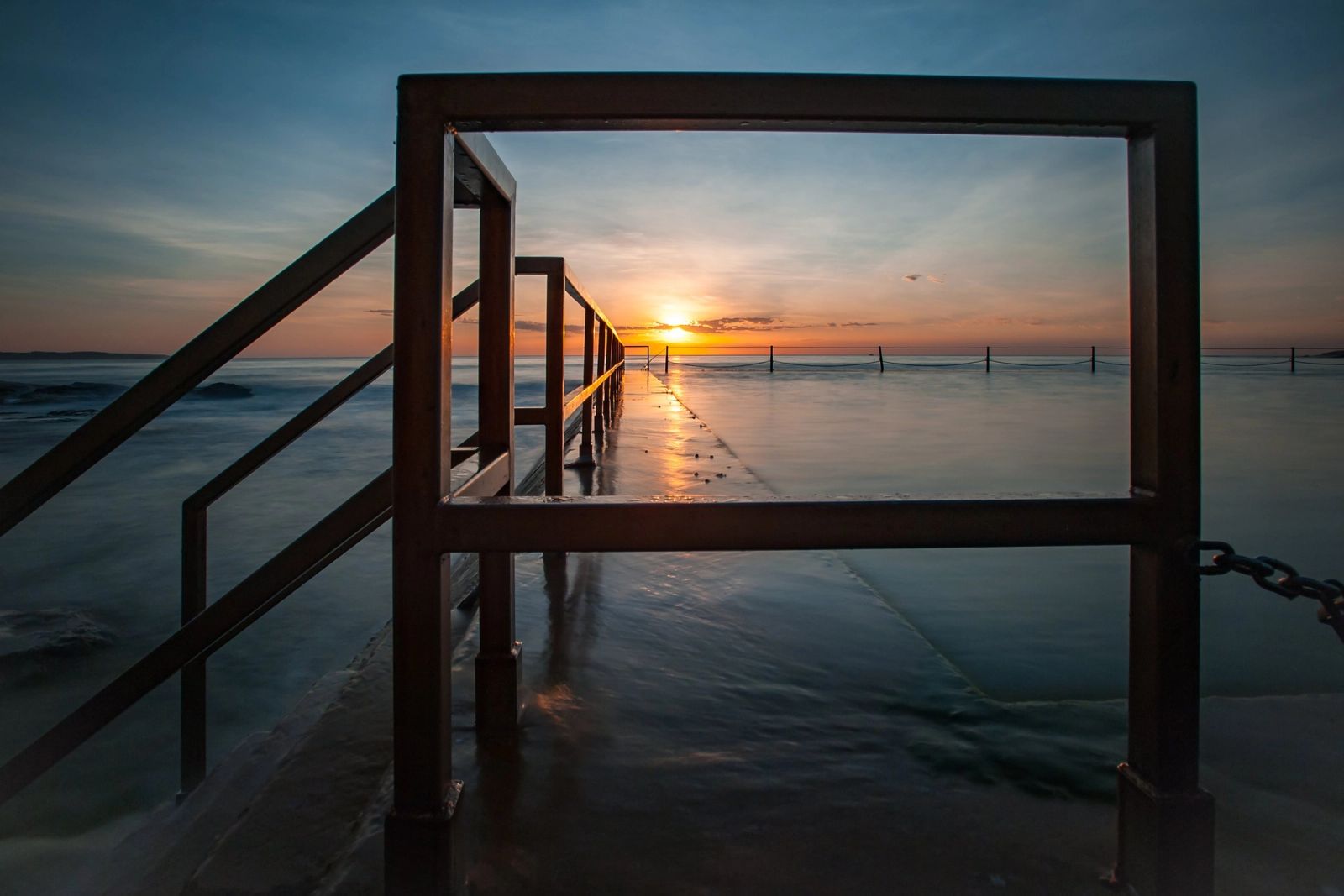 Ocean Baths Stairs Sunrise