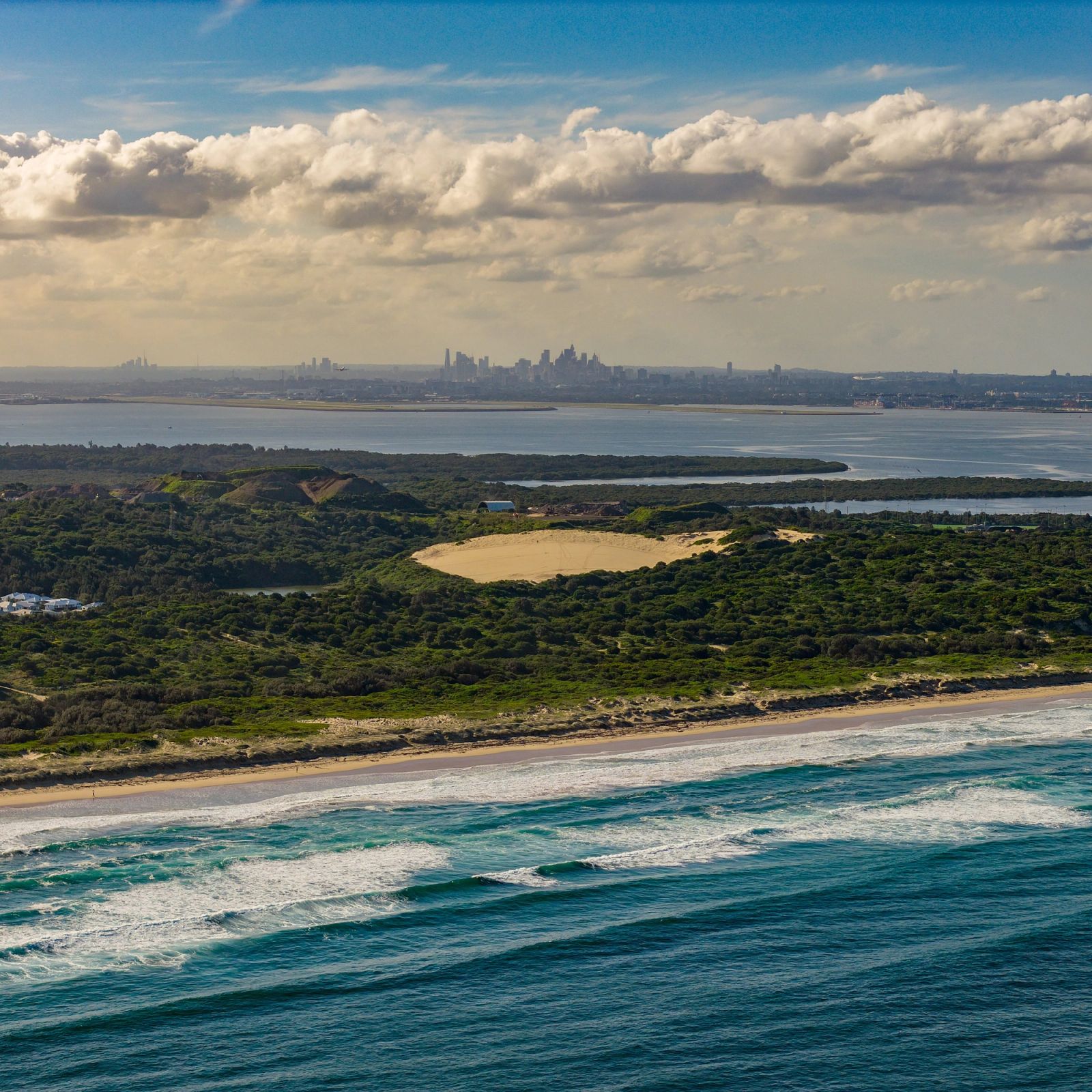 Cronulla Kurnell Coastline Skyline Aerial