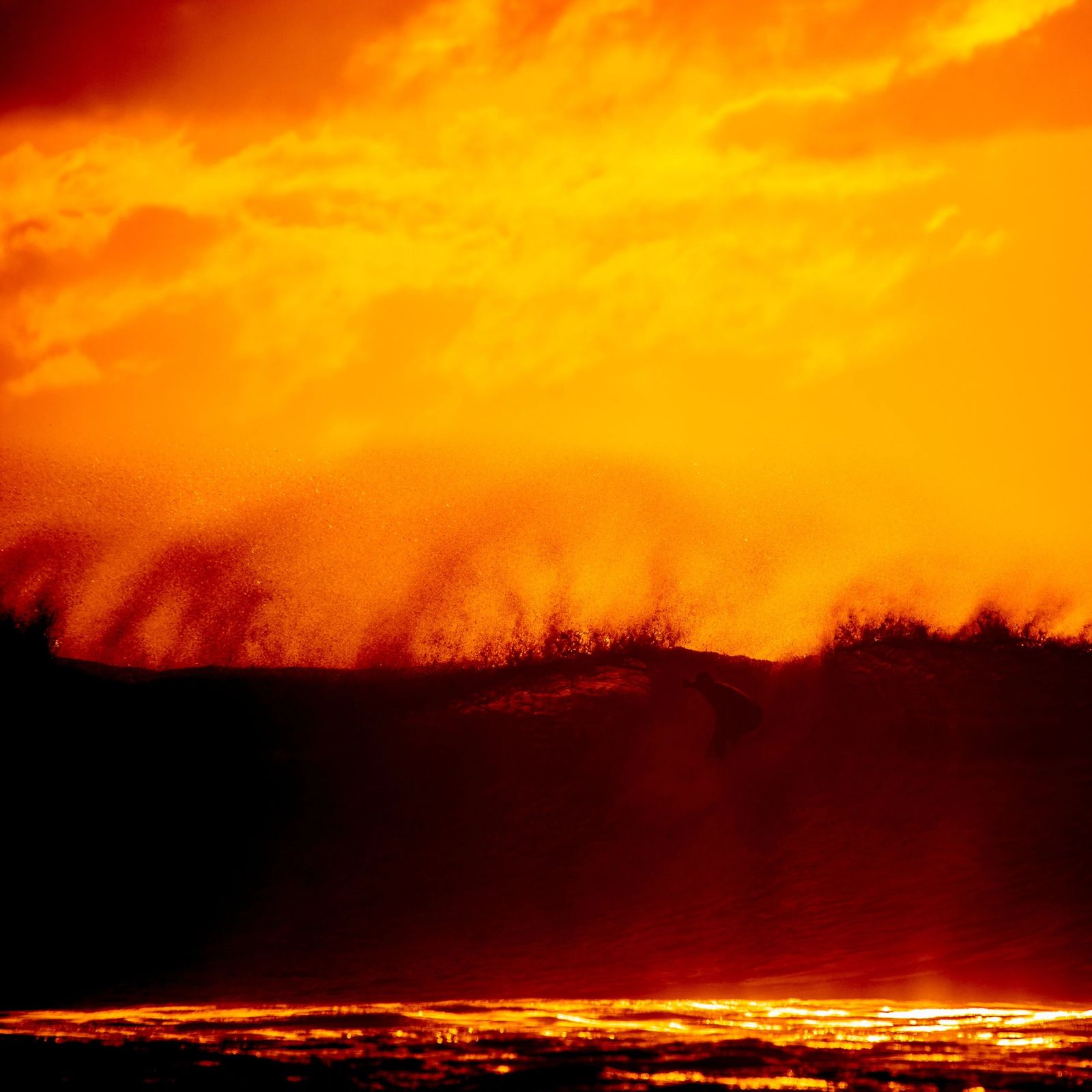 Maroubra Fiery Sunrise Wave