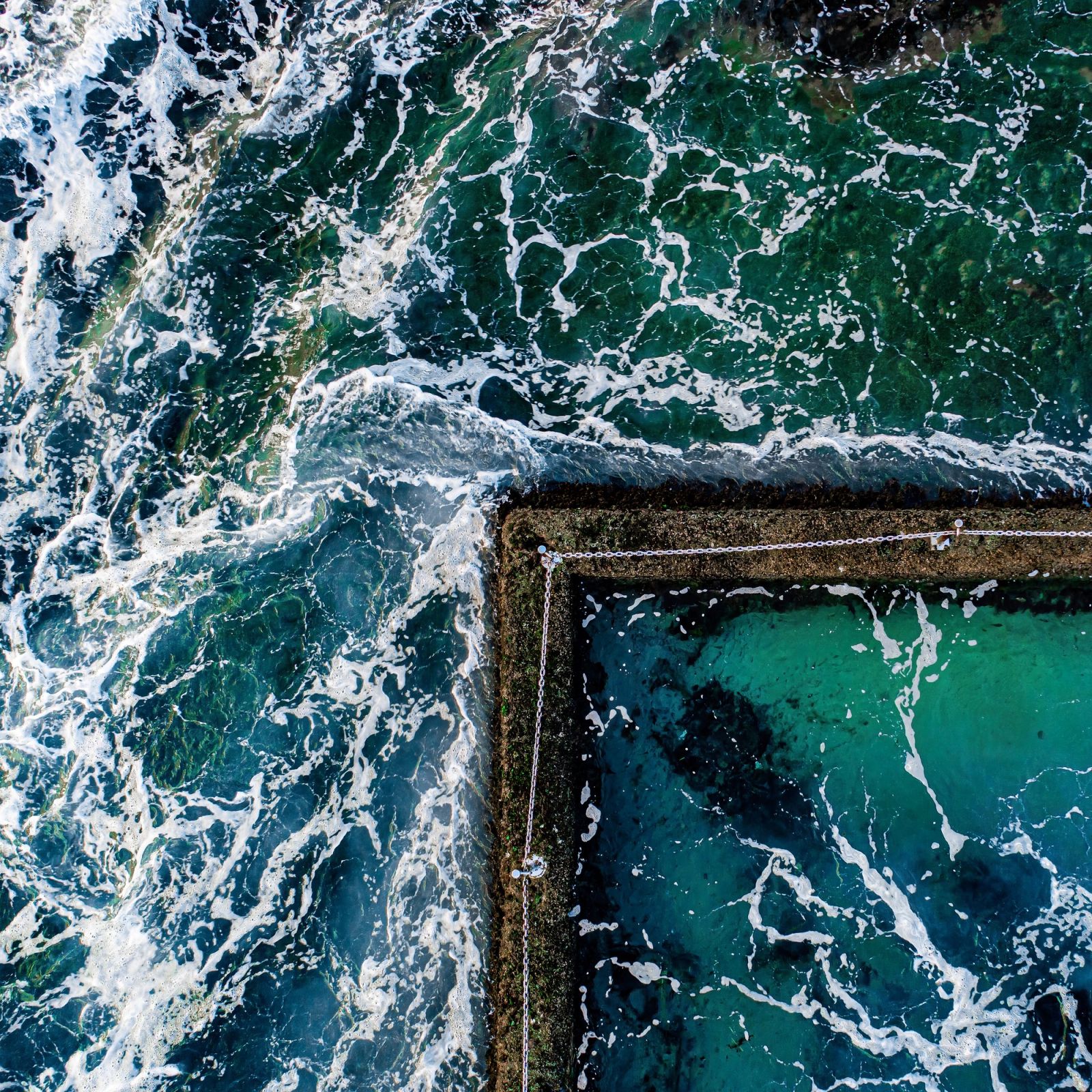 Aerial Cronulla Pool Detail