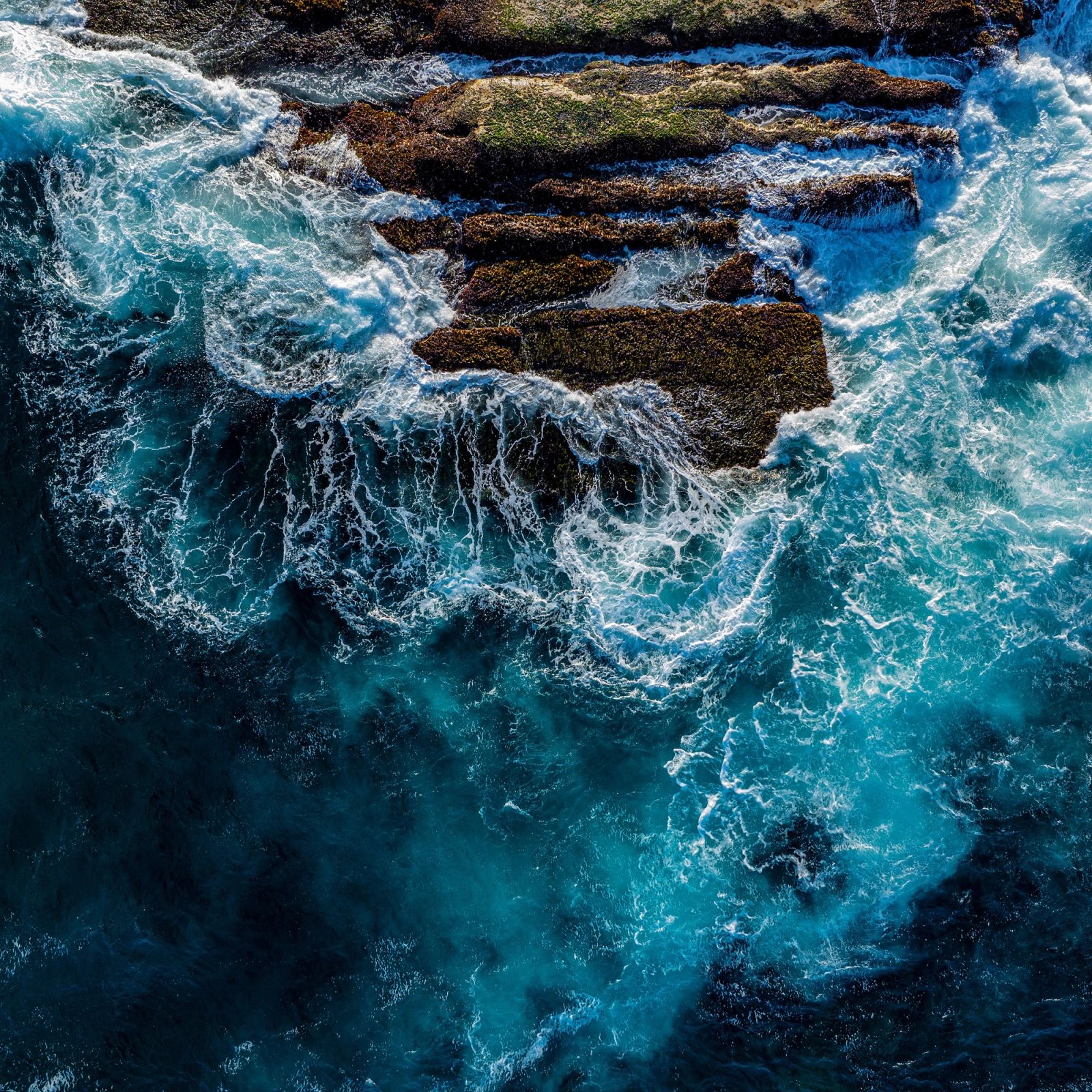 Maroubra Rock Shelf Waves Aerial